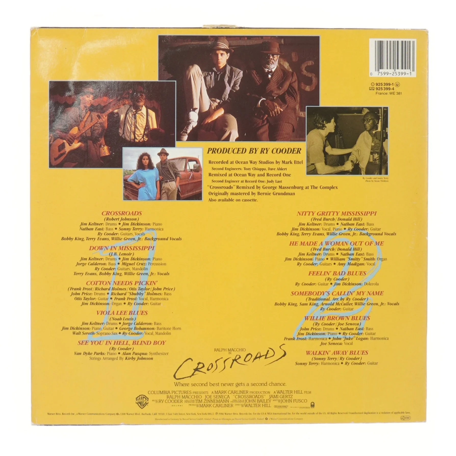 Crossroads soundtrack LP