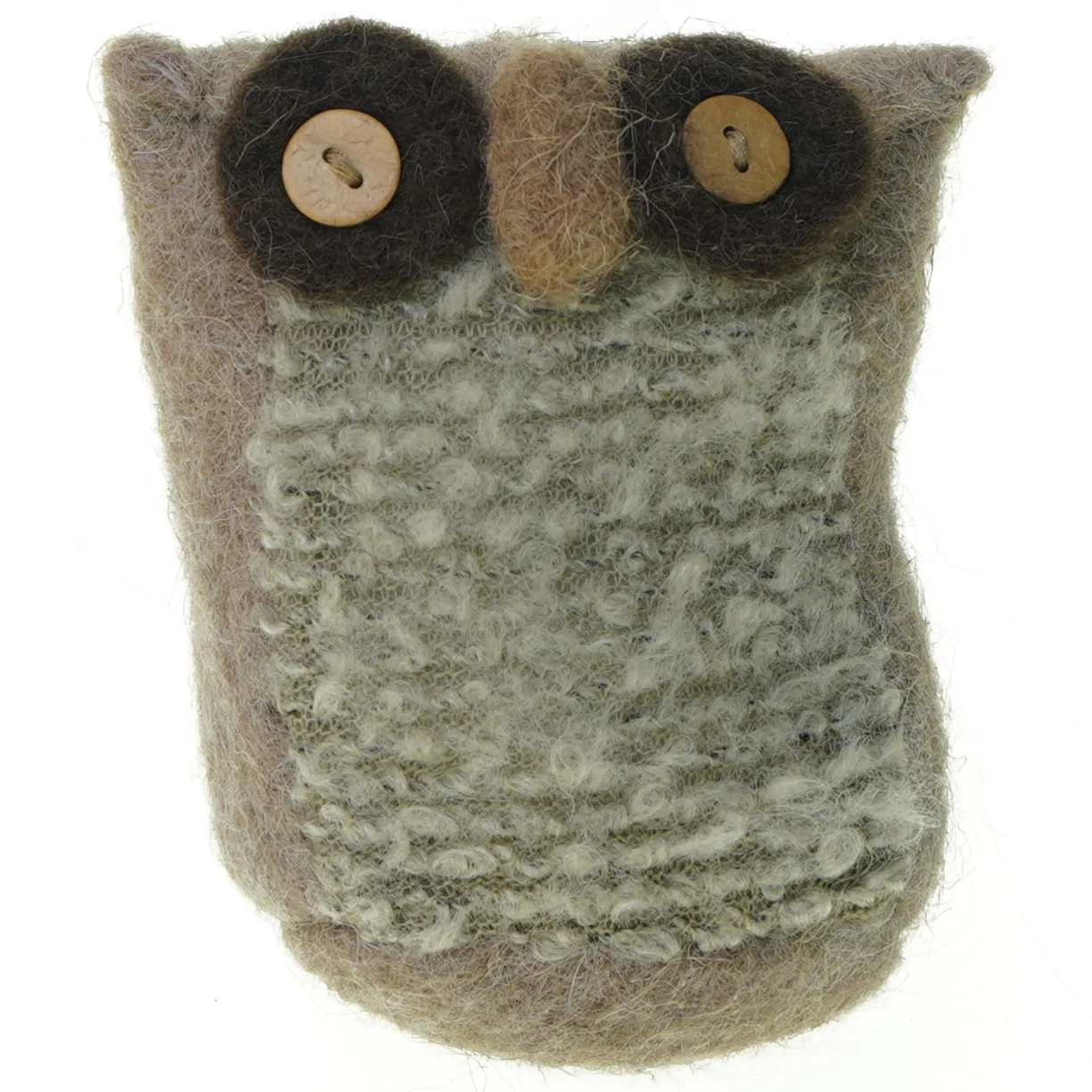 Bamse ugle i filt (str. 12 x 10 cm)