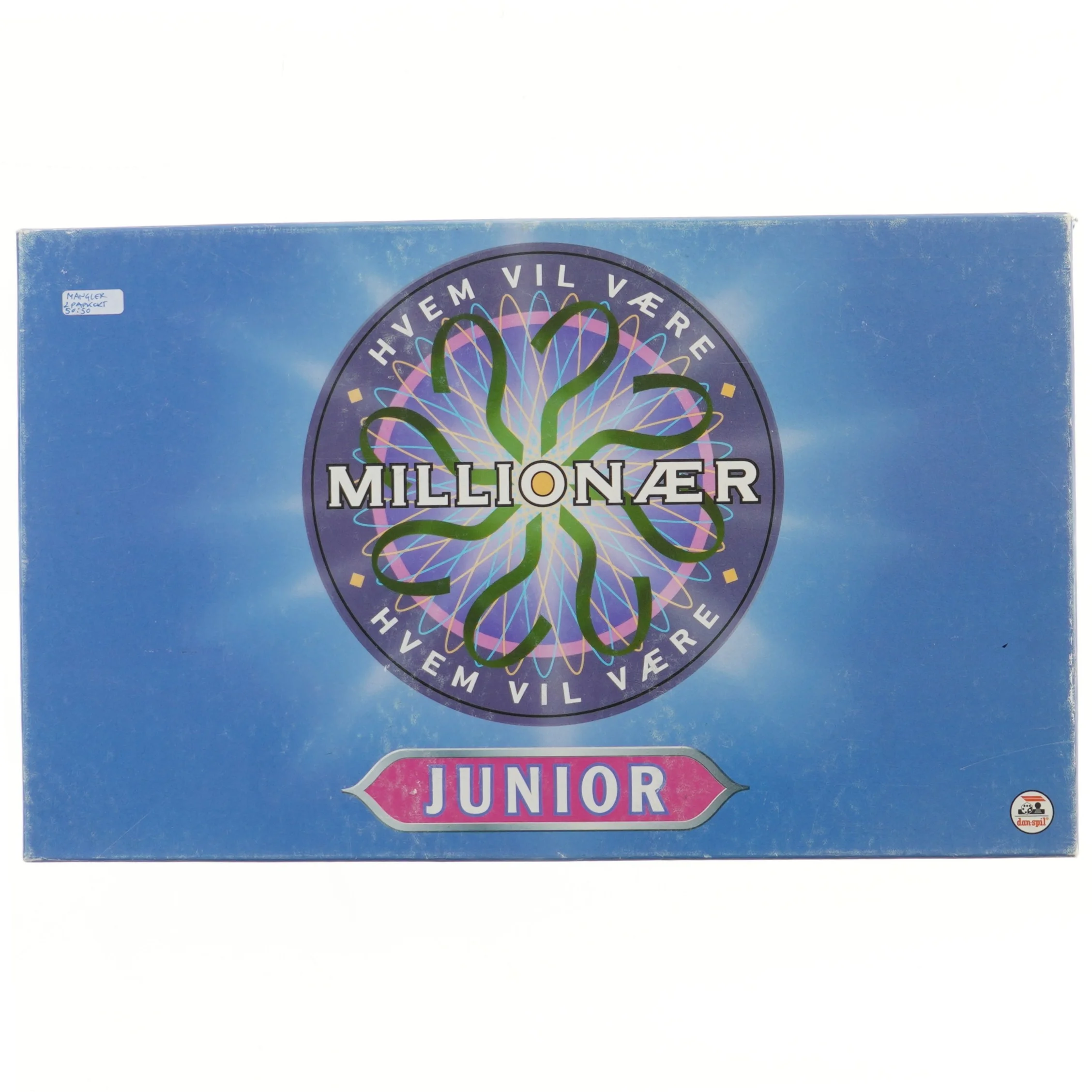 Millionær Junior brætspil fra Danspil (str. 43,5x26 cm)