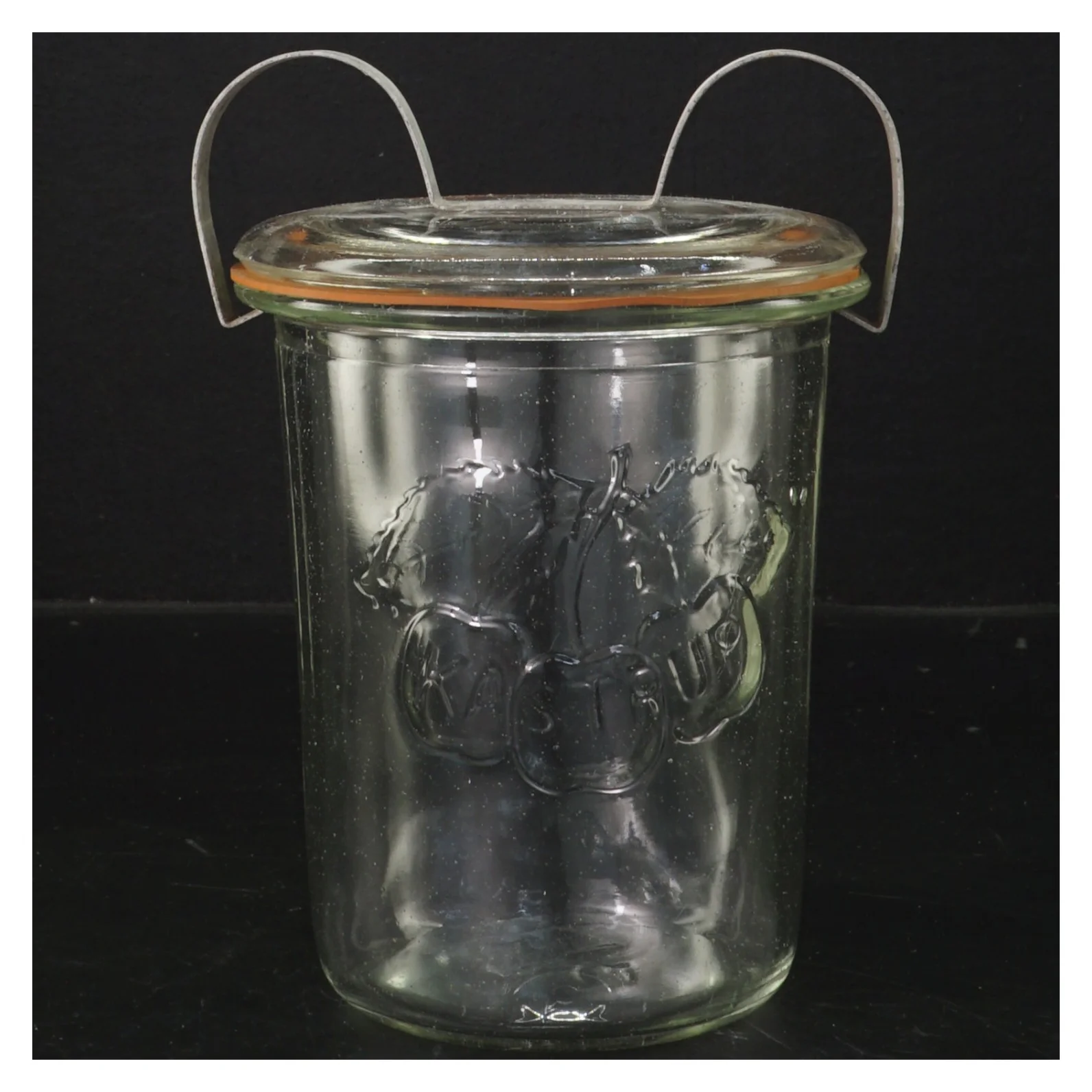 Glasbeholder med låg (str. 13x15 cm)