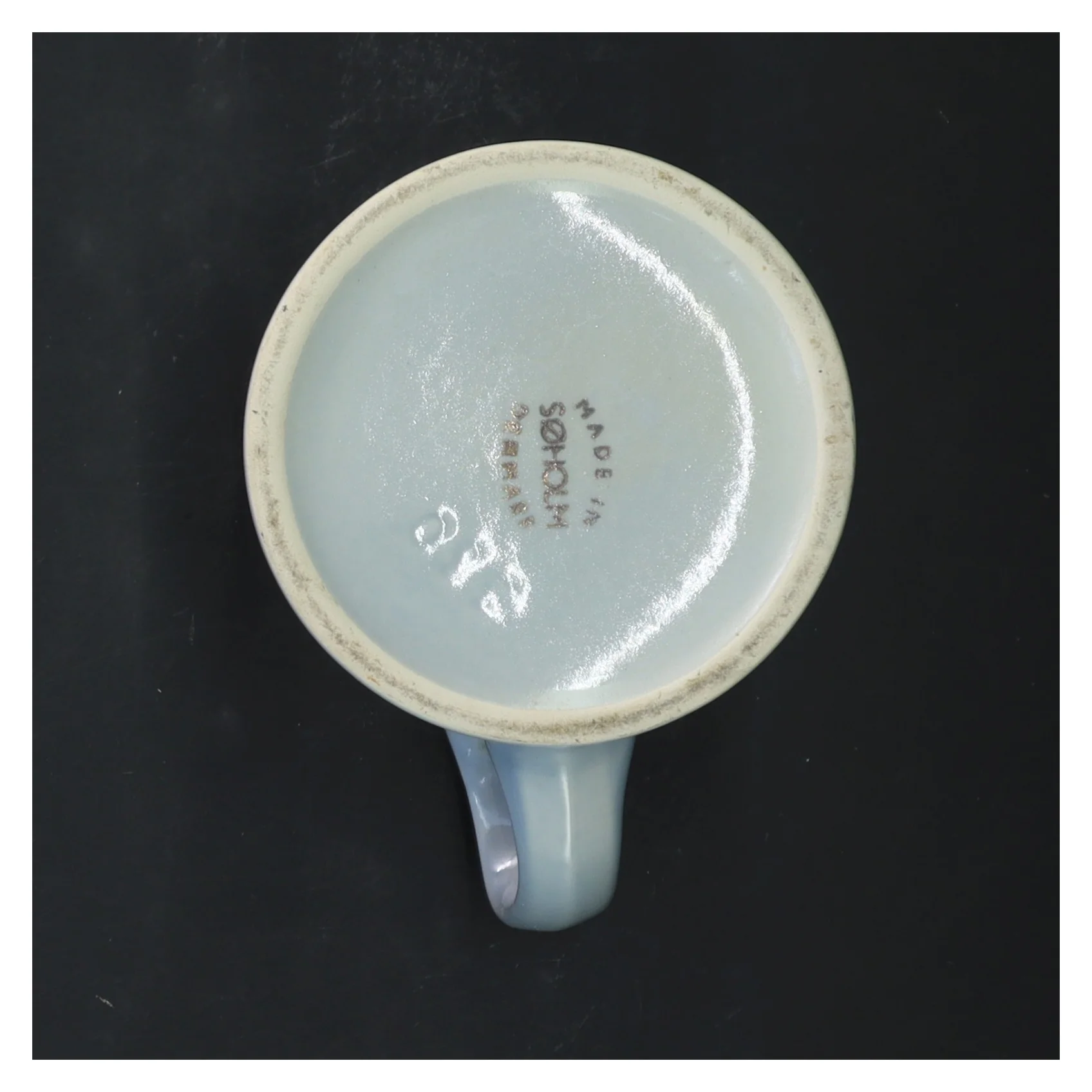 Porcelæn krus med Nuuk motiv fra Søholm (str. 14 cm)