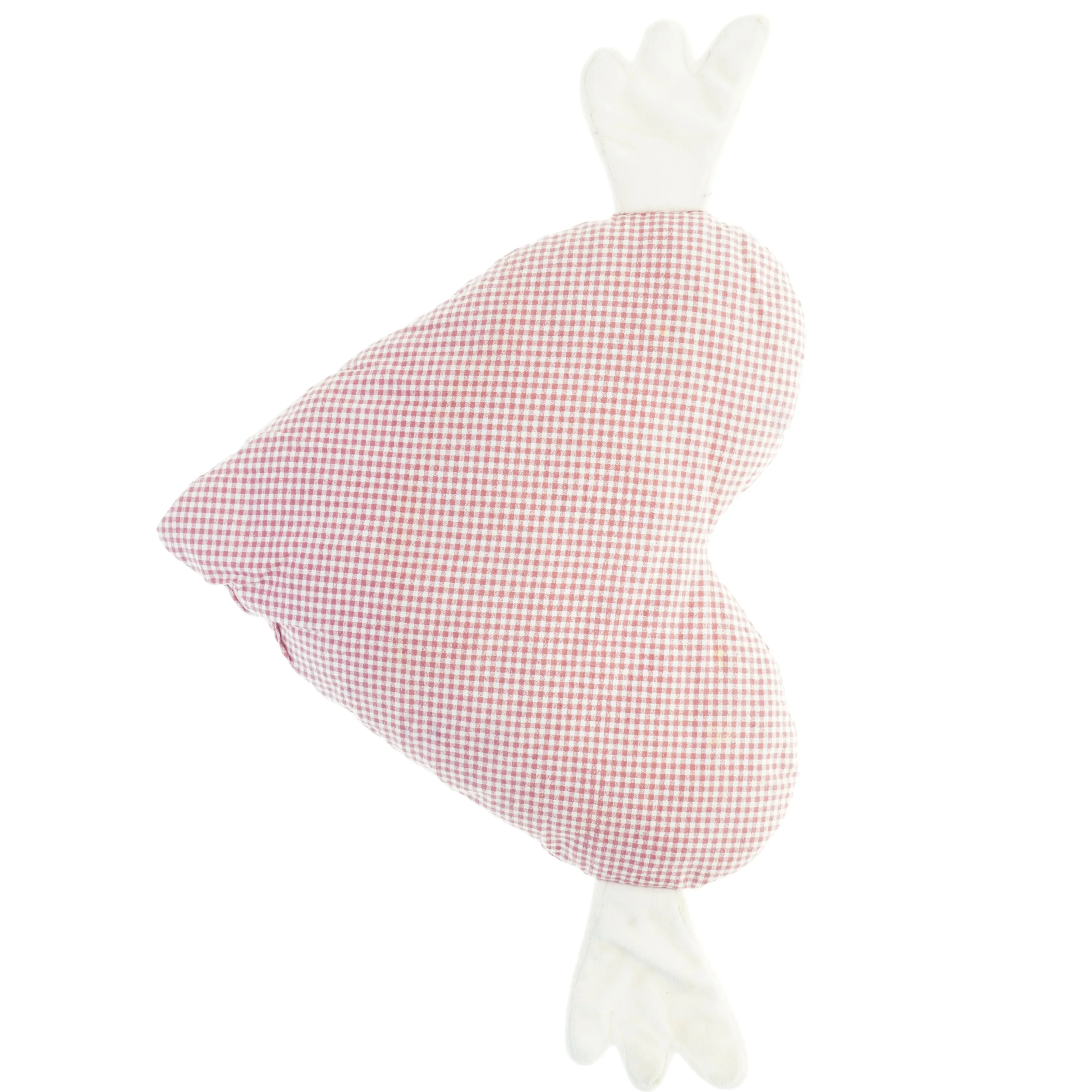 Hjerteformet pude med vinger (str. 40x40 cm)