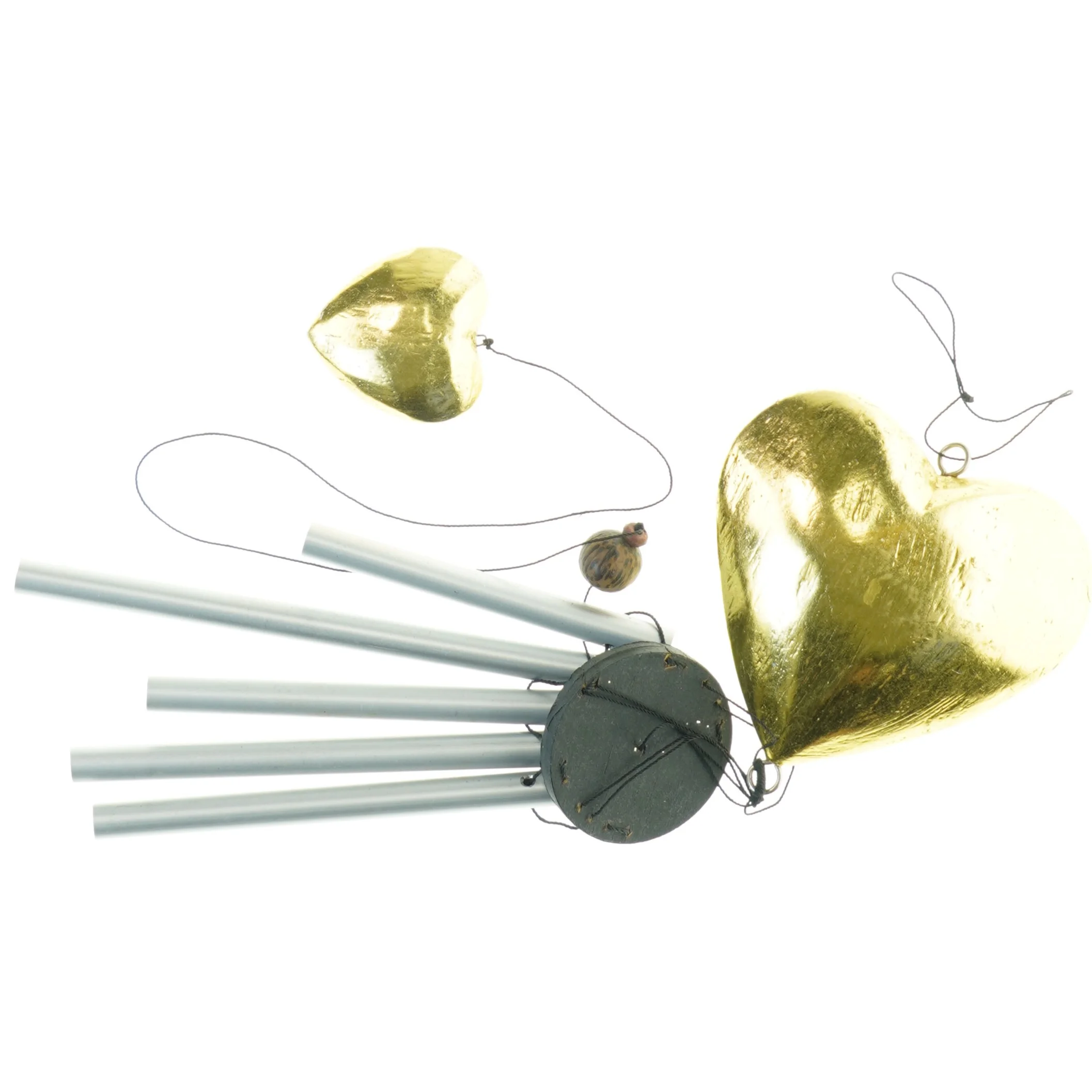 Vindspil med hjerteformet top (str. 32x10 cm)