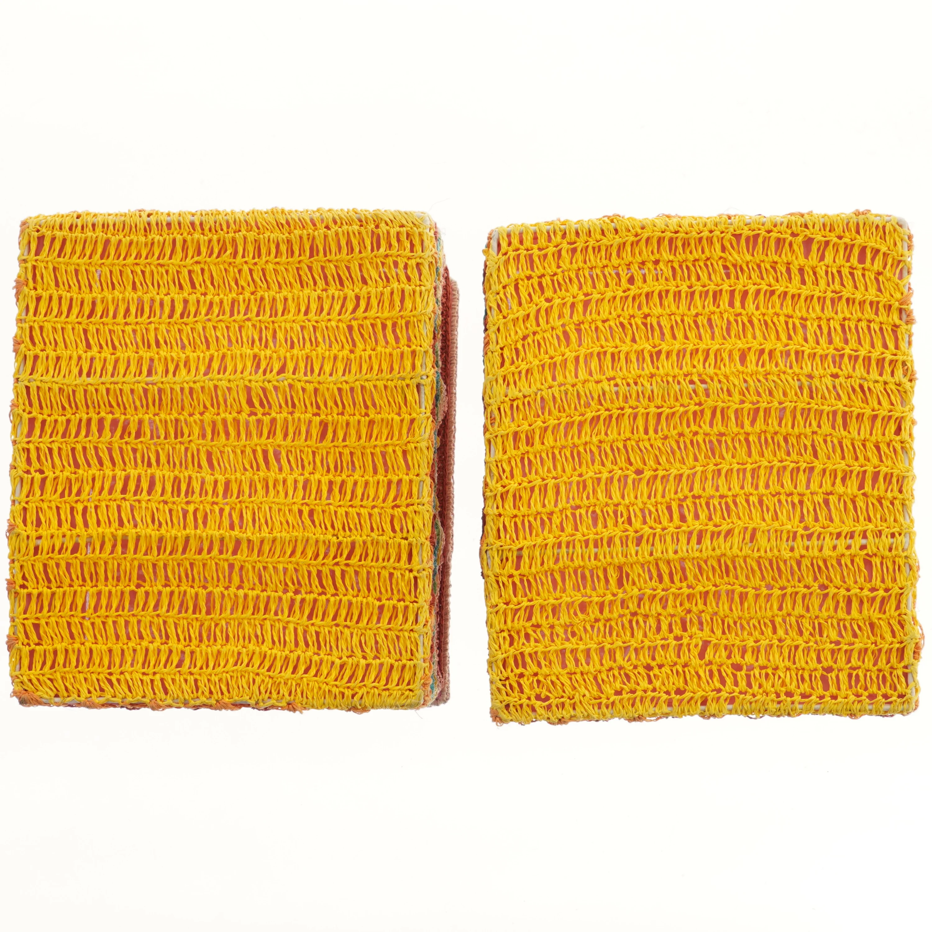 Farverige opbevaringskasser (str. 2 stk 33x29x19 cm)