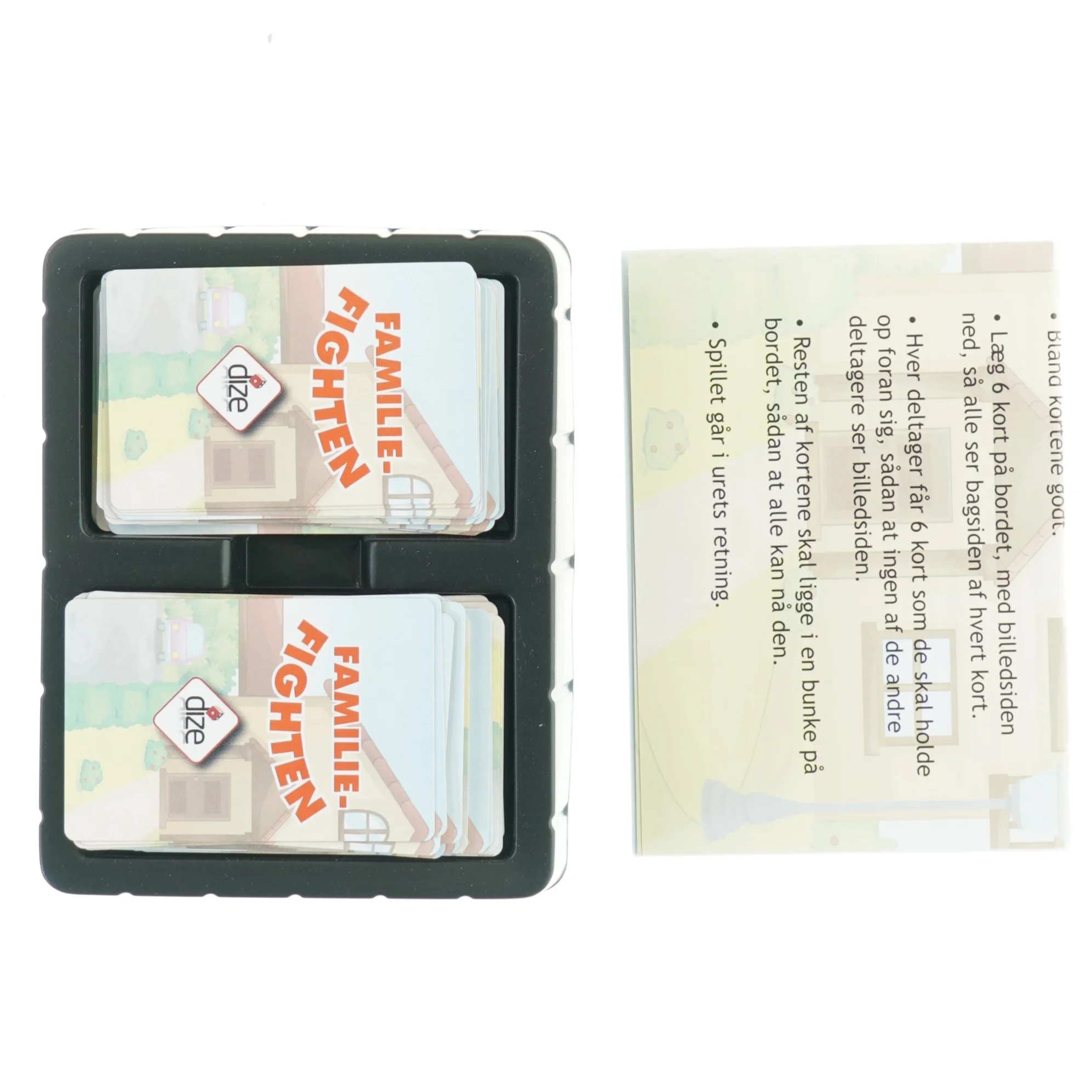 Brætspil 'Familie Fighten' fra Legekæden (str. 106 kort)