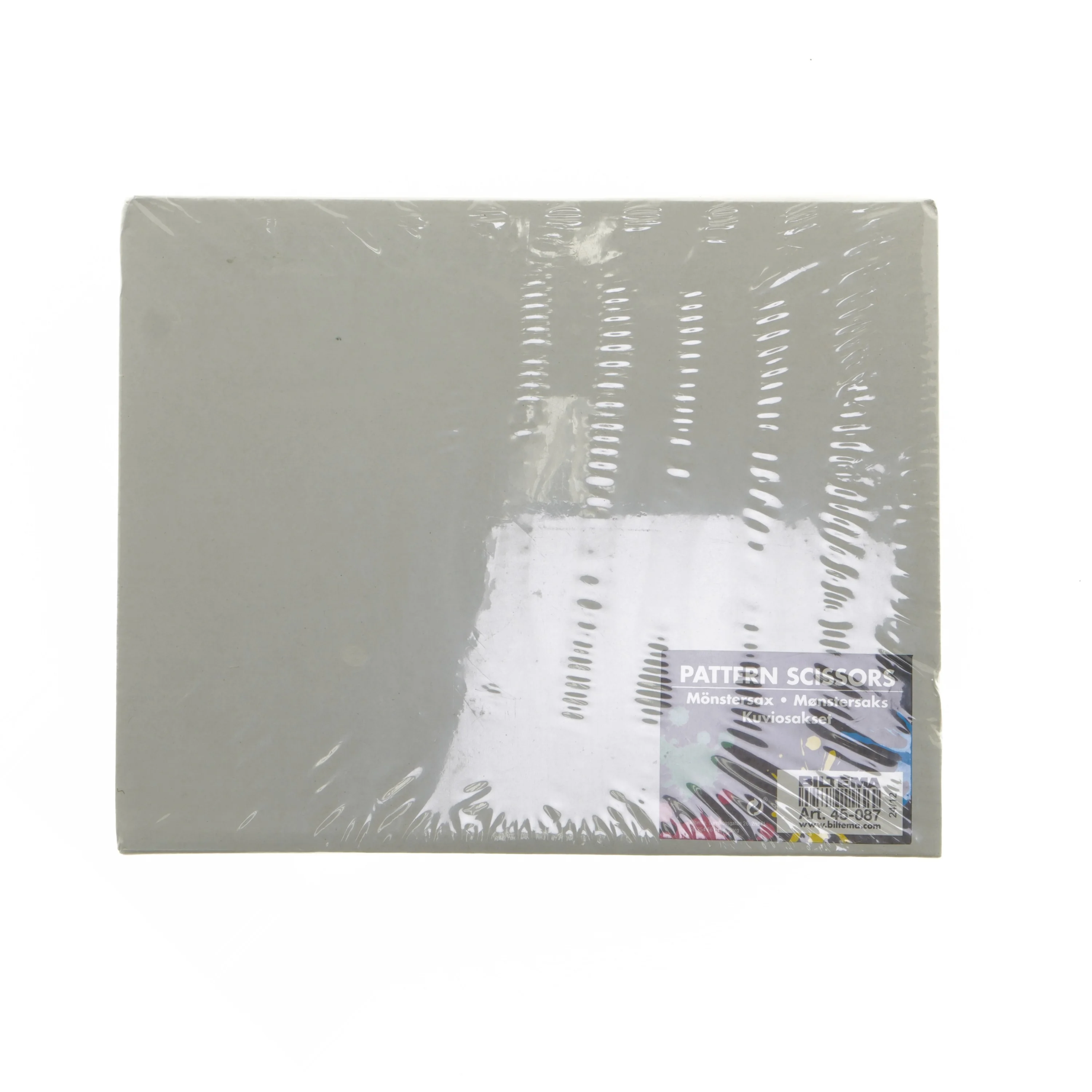 Sæt med mønstersakse fra Biltema (str. 26x21 cm)