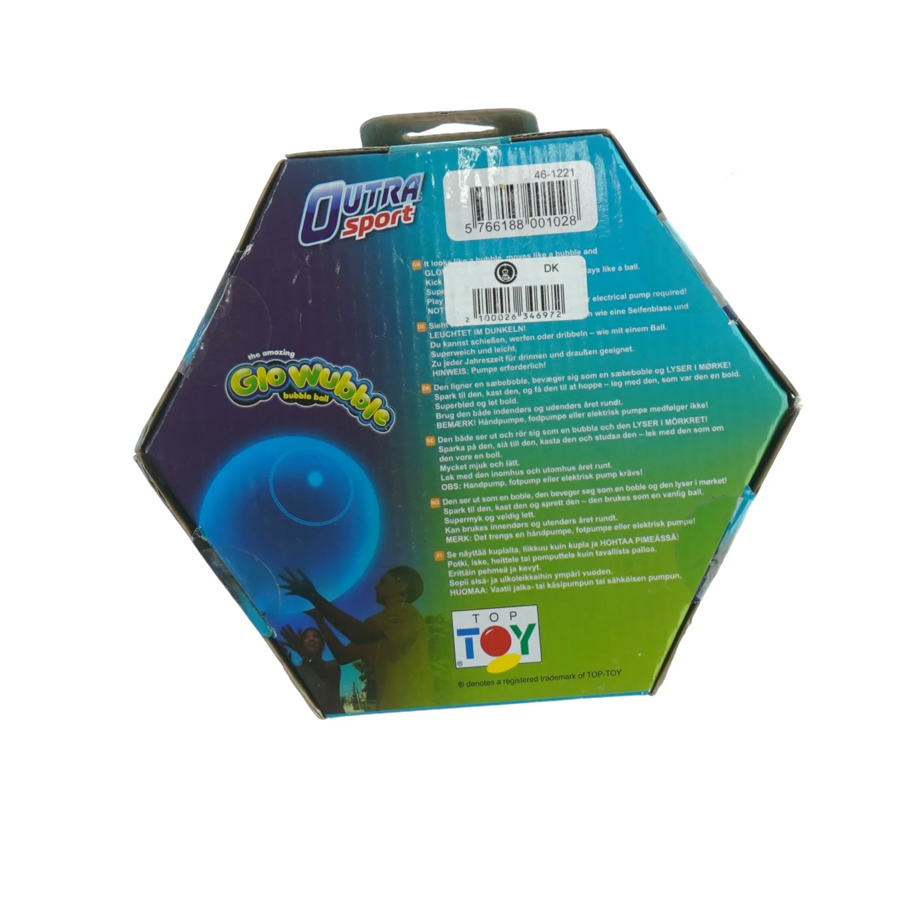 Glowubble boblebold fra Outra Sport (str. Diameter, 90 cm)