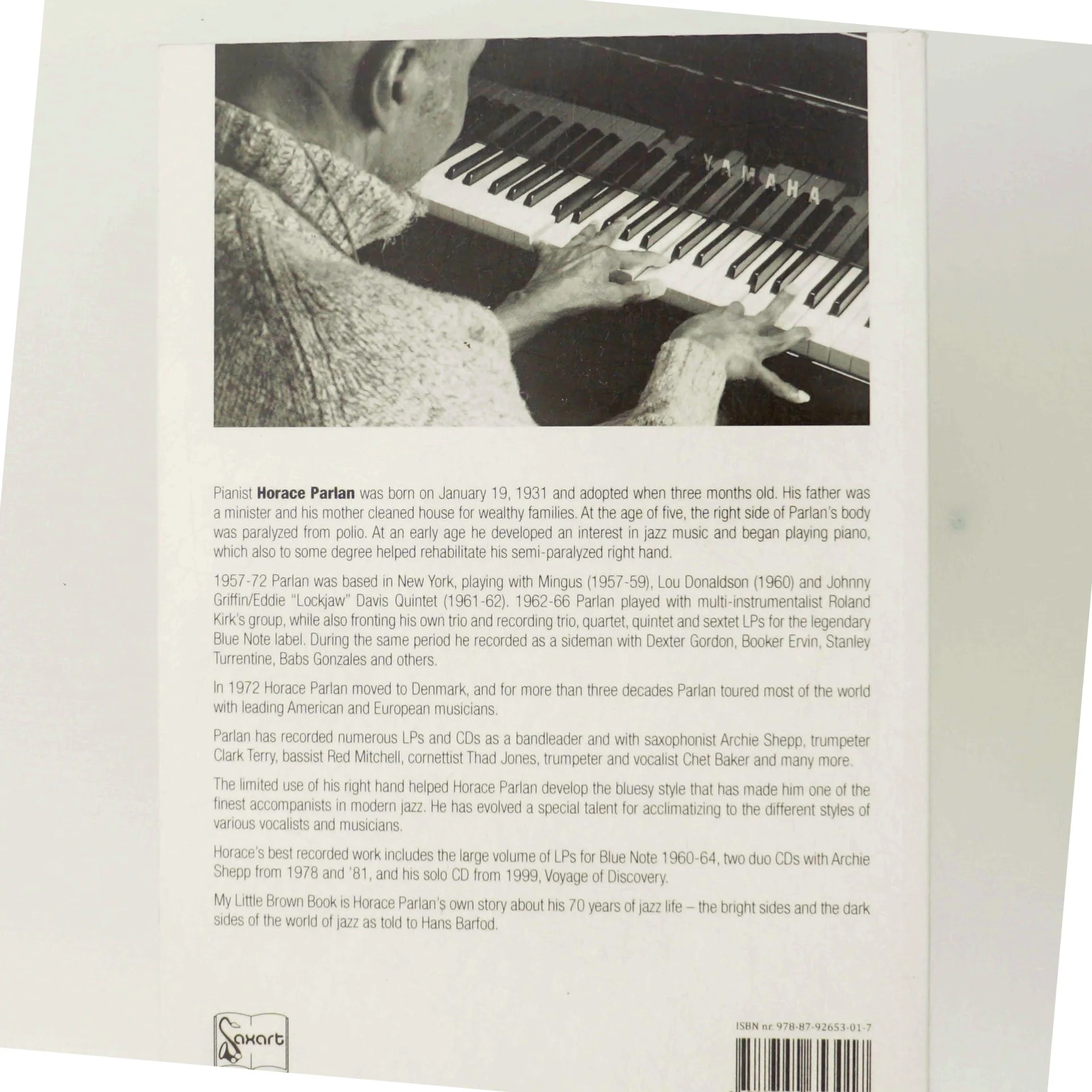 Horace Parlan - my little brown book : seventy years of jazz life af Horace Parlan (Bog)