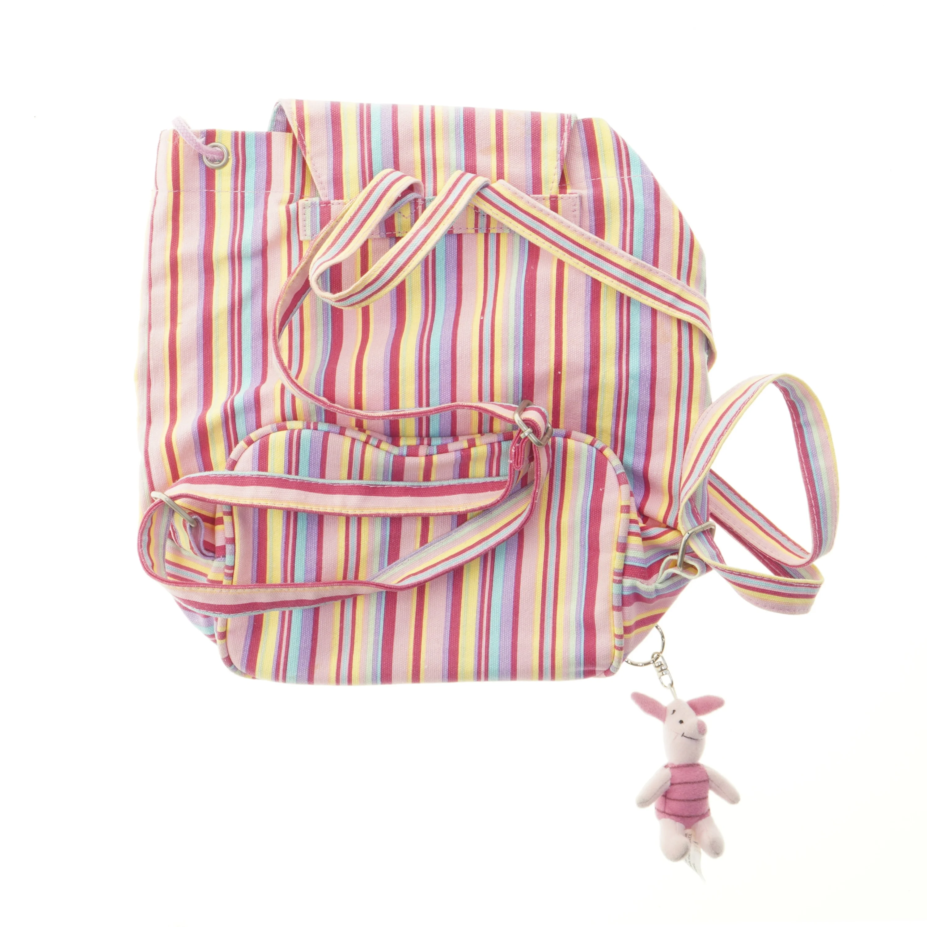 Lyserød stribet rygsæk fra Disney (str. 29x29 cm)