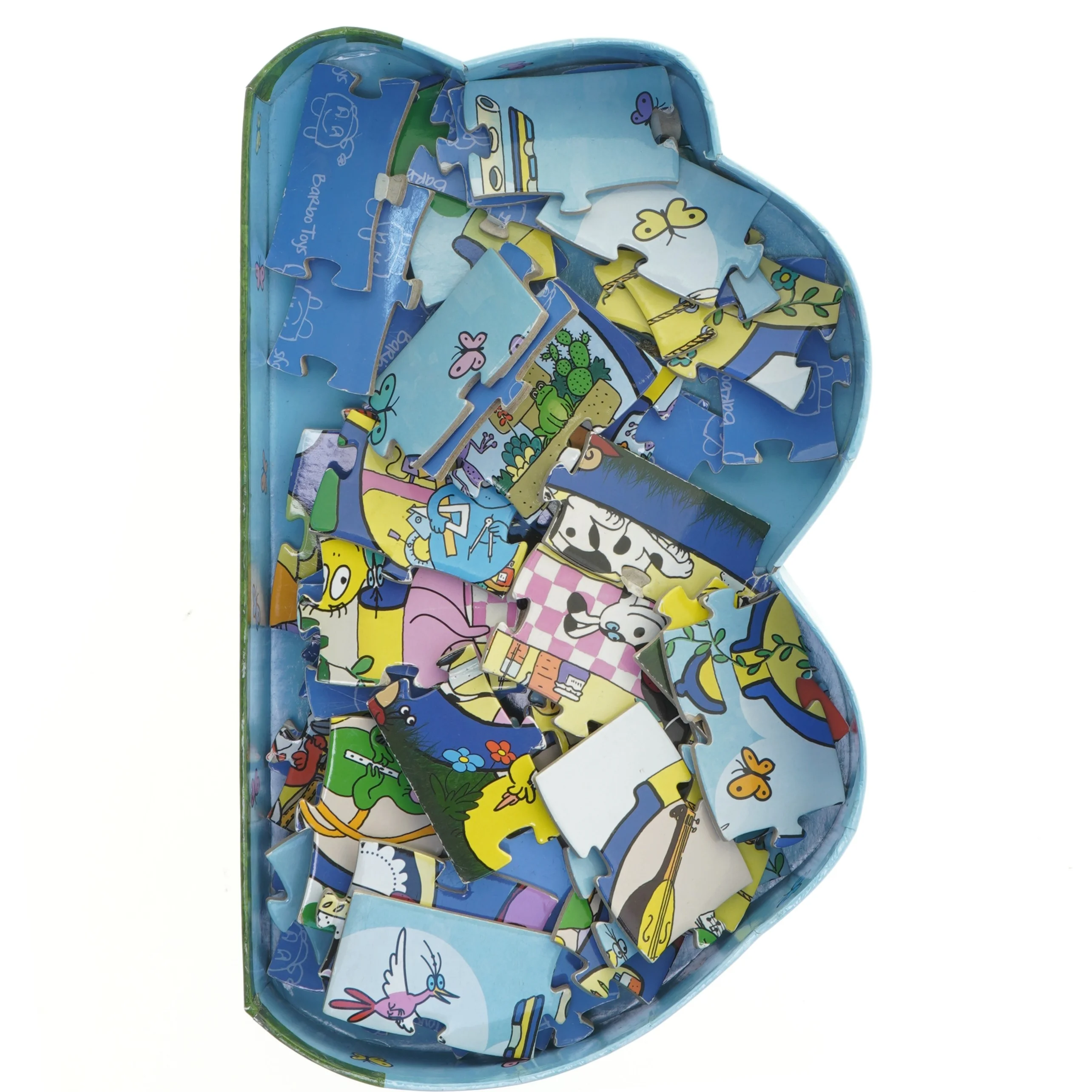 Børnepuslespil i metalæske, barbapapa fra Barbapapa (str. 54 brikker)