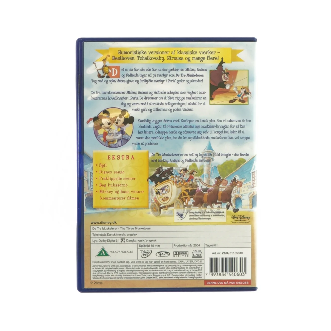 De tre musketerer fra Disney (DVD)