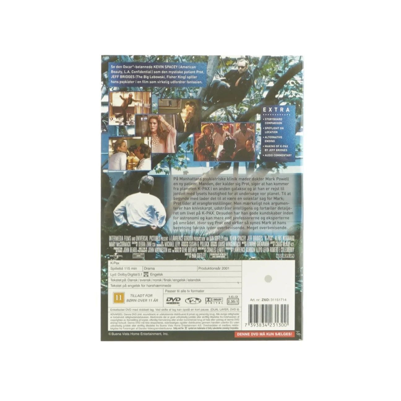 K pax se verden i et nyt lys (DVD)