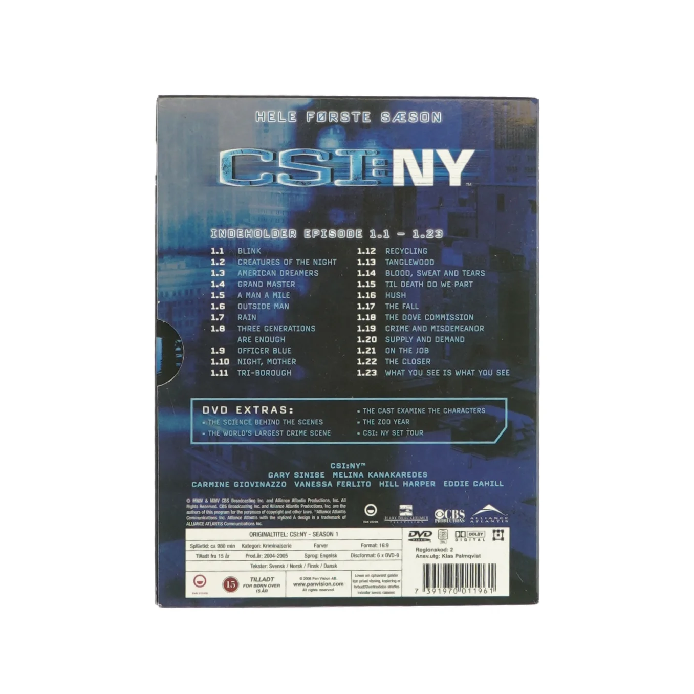 CSI: New York, sæson 1 (DVD)