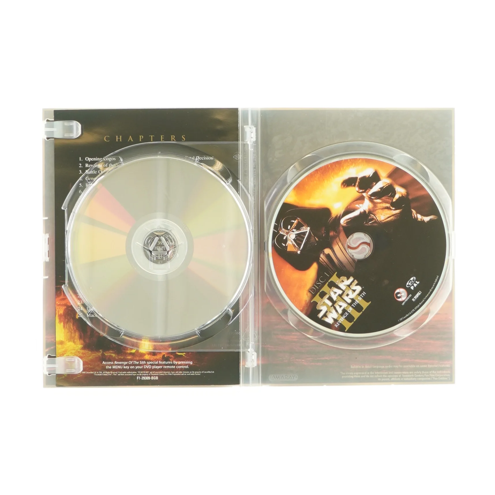 Star wars 3 sith fyrsternes hævn (DVD)