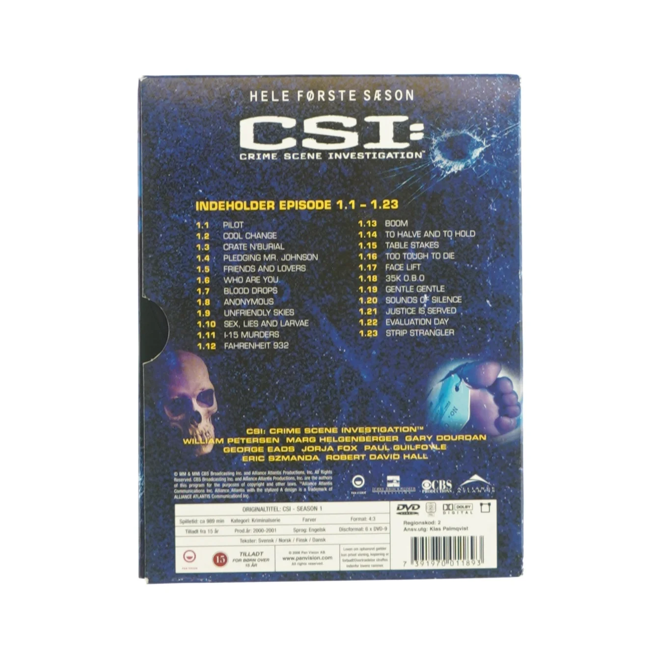 CSI, sæson 1 (DVD)