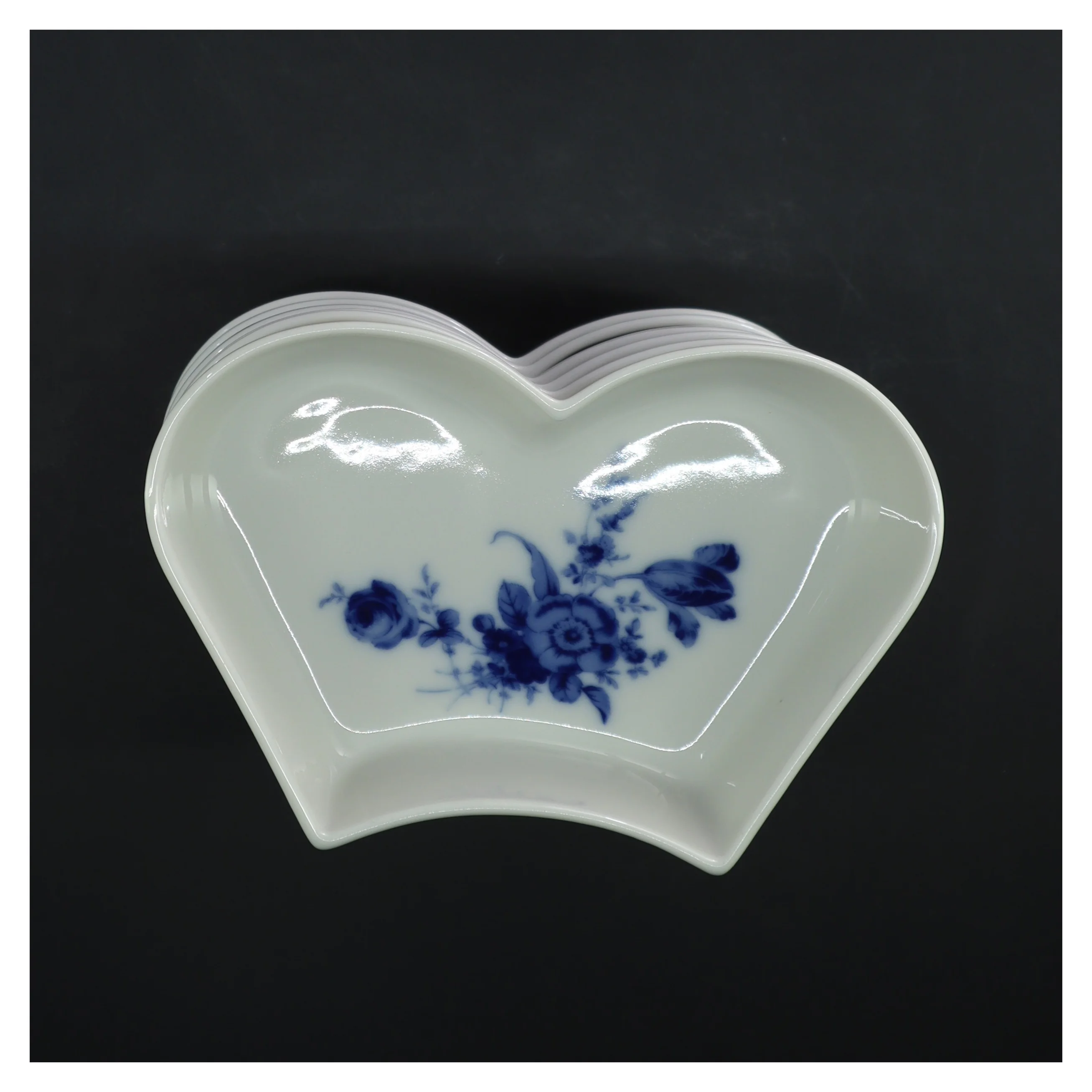 Sæt med porcelænsskåle (str. 6 styk, 16x12x4 cm)