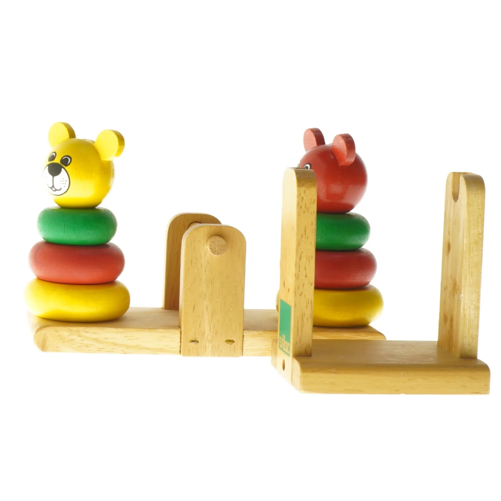 Trælegetøj - Vippe med bjørne (str. 20 cm)