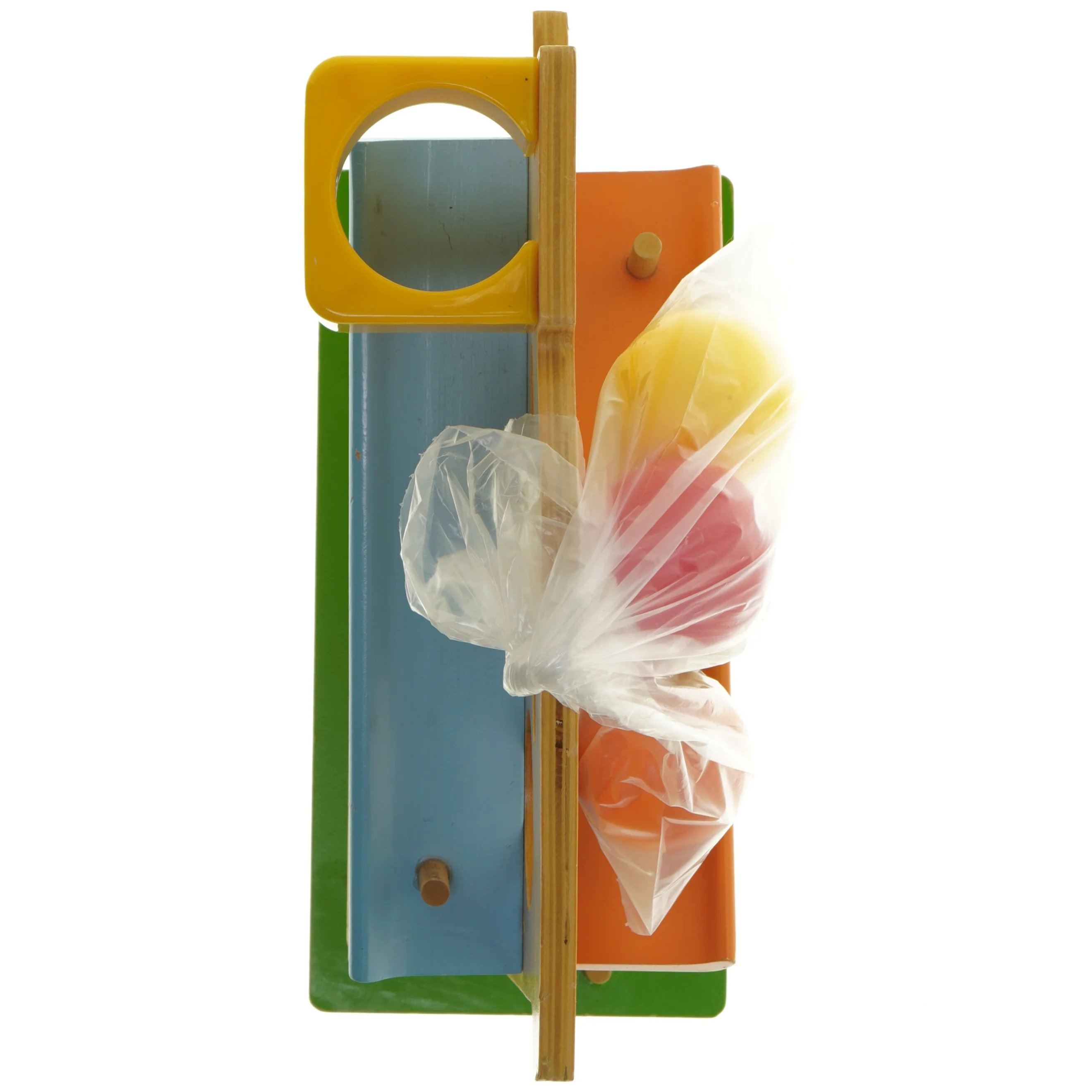 Trælegebane med kugler (str. 26x13x35 cm)