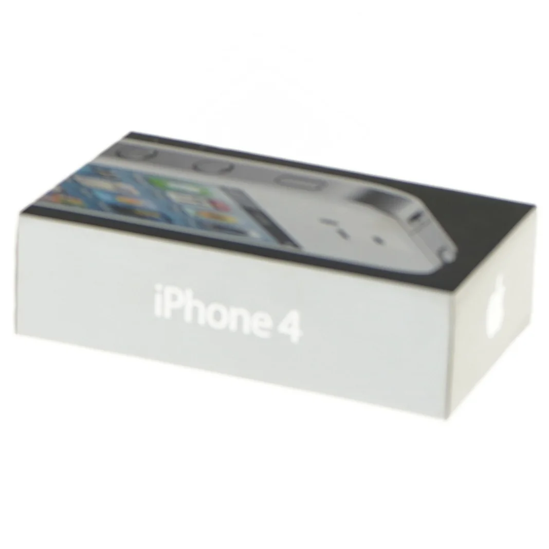Apple iPhone 4 – 8 GB hvid – med original æske – home-knap slidt – samleobjekt