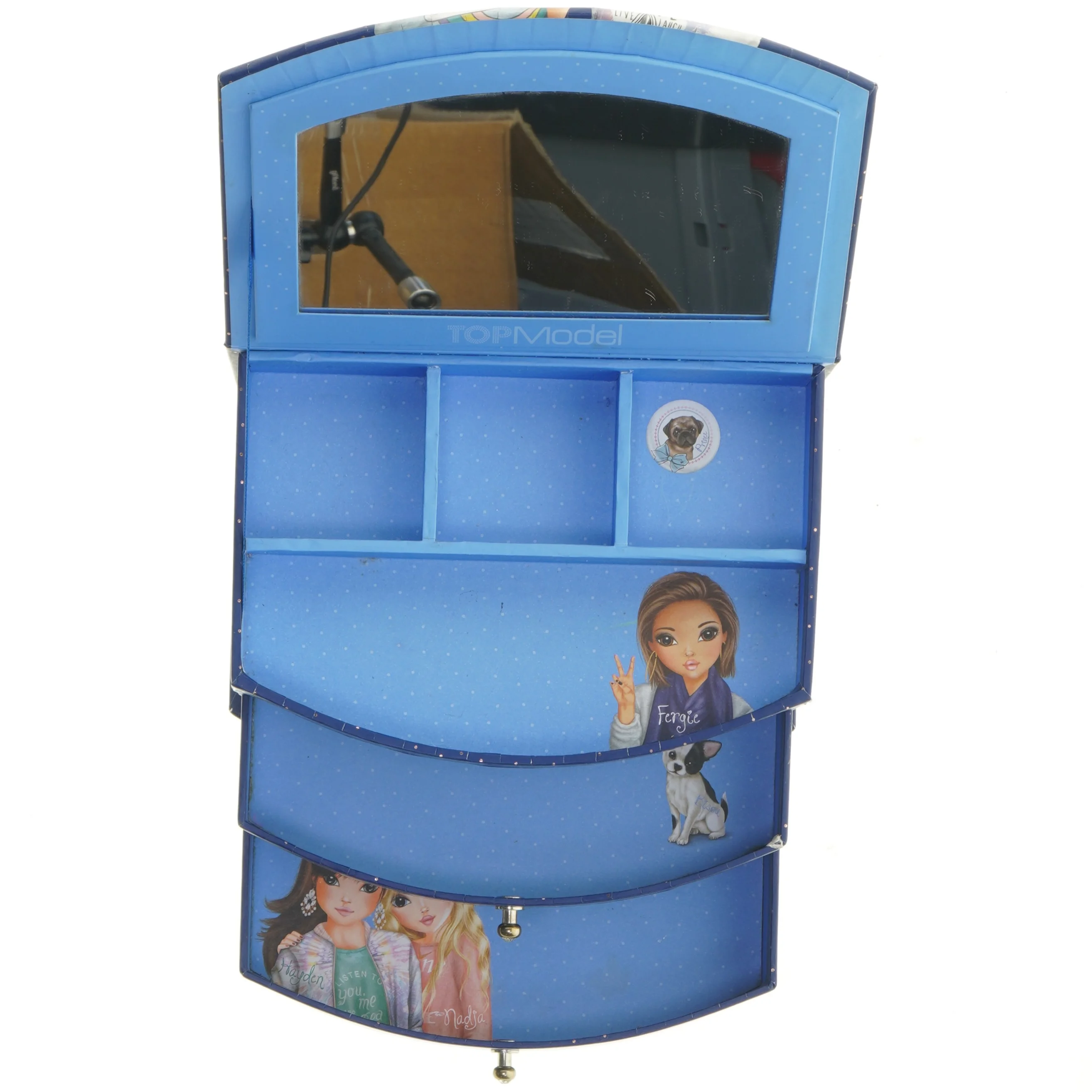 Sminkeskrin med spejl fra Top Model (str. 19x14 cm)