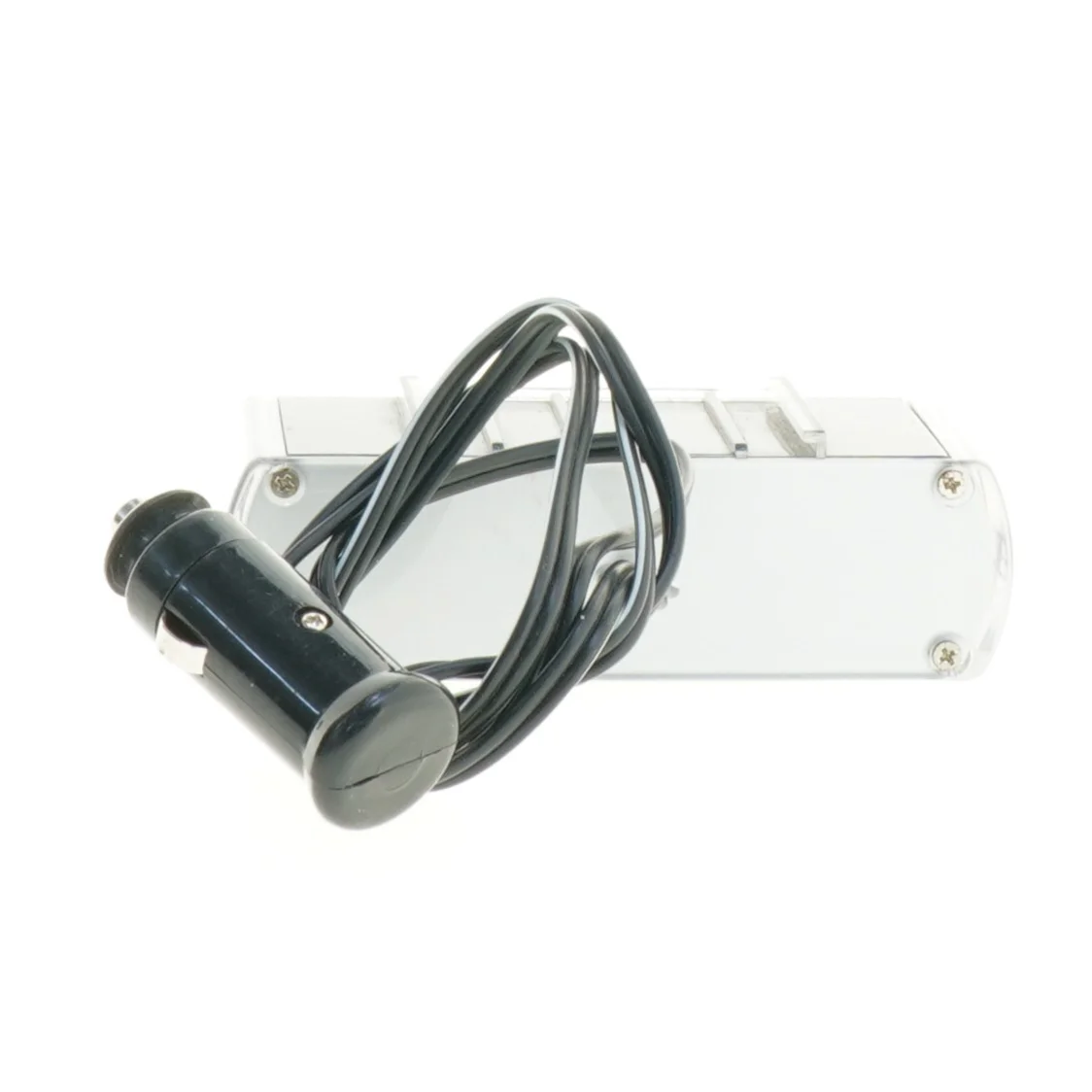 Bil adapter med 3 stik og USB port (str. 11 x 5 x 3,5 cm)