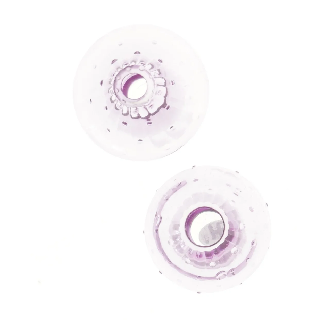 Dekorative svampe i glas (str. 15 og 11 cm)