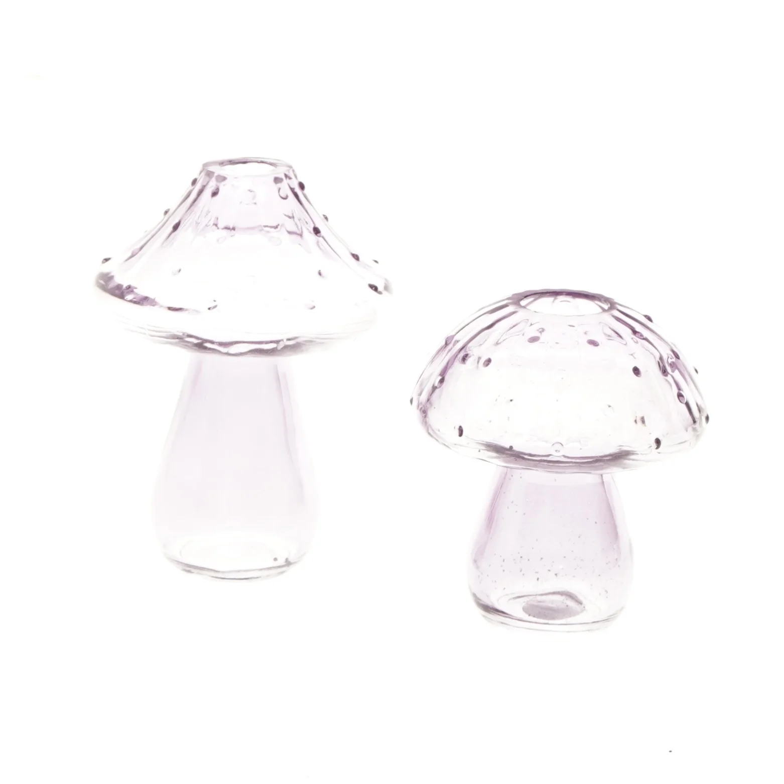 Dekorative svampe i glas (str. 15 og 11 cm)