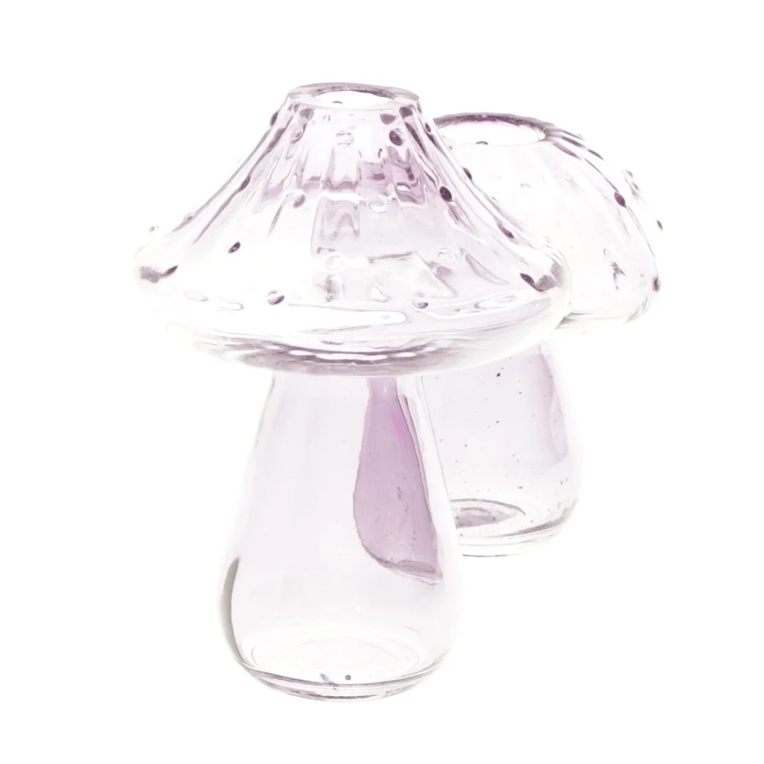 Dekorative svampe i glas (str. 15 og 11 cm)