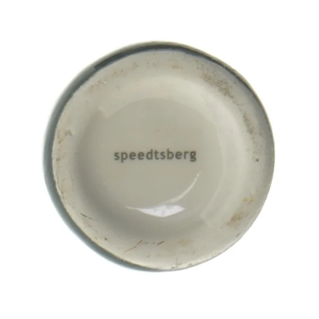 Keramisk vase med fuglemotiv fra Speedtsberg (str. 15,5 cm)