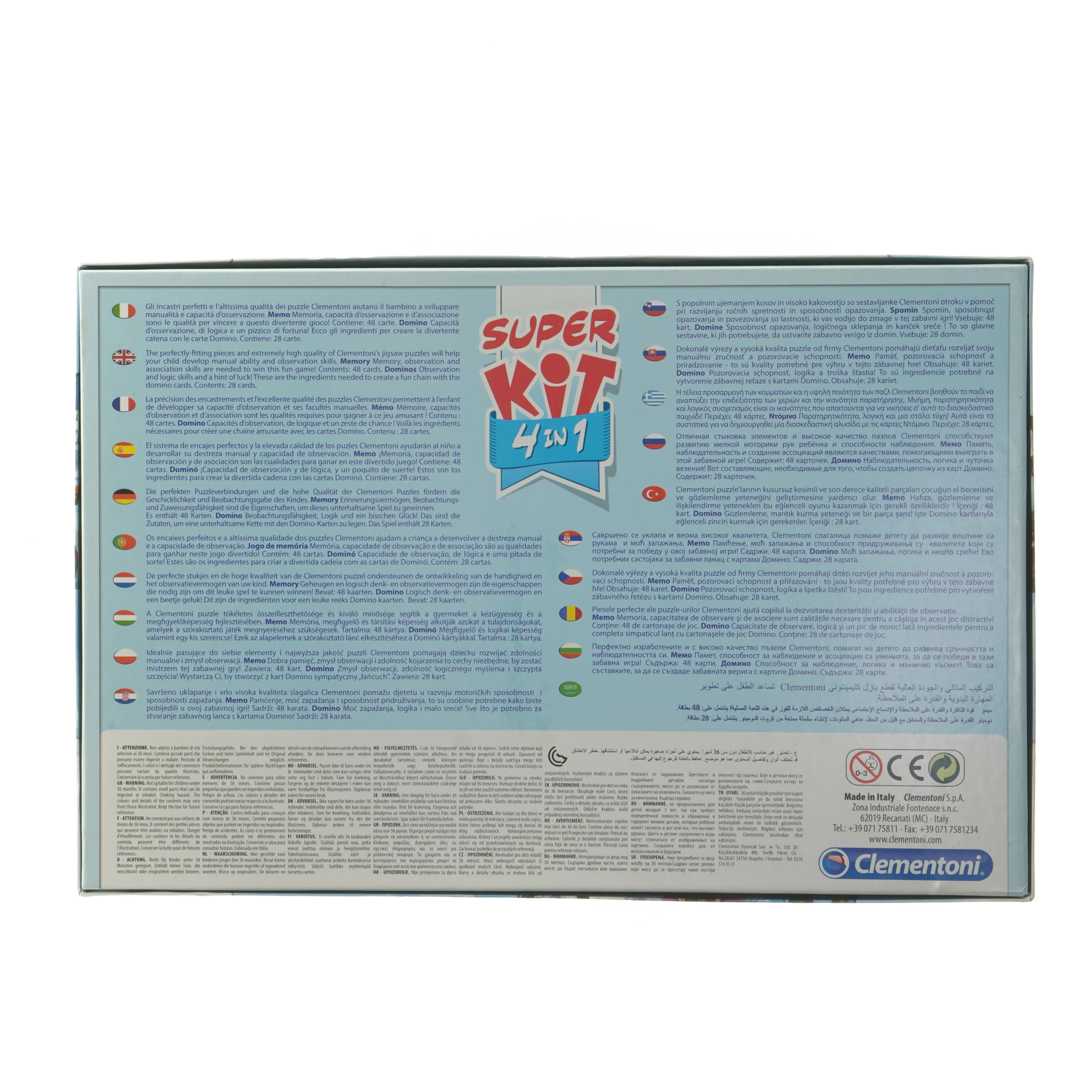 Frozen 4-i-1 spil sæt fra Disney (str. 6x28x42 cm)