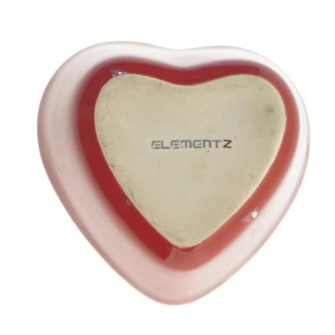 Rød hjerteformet skål fra Elementz (str. Ø 11 cm)