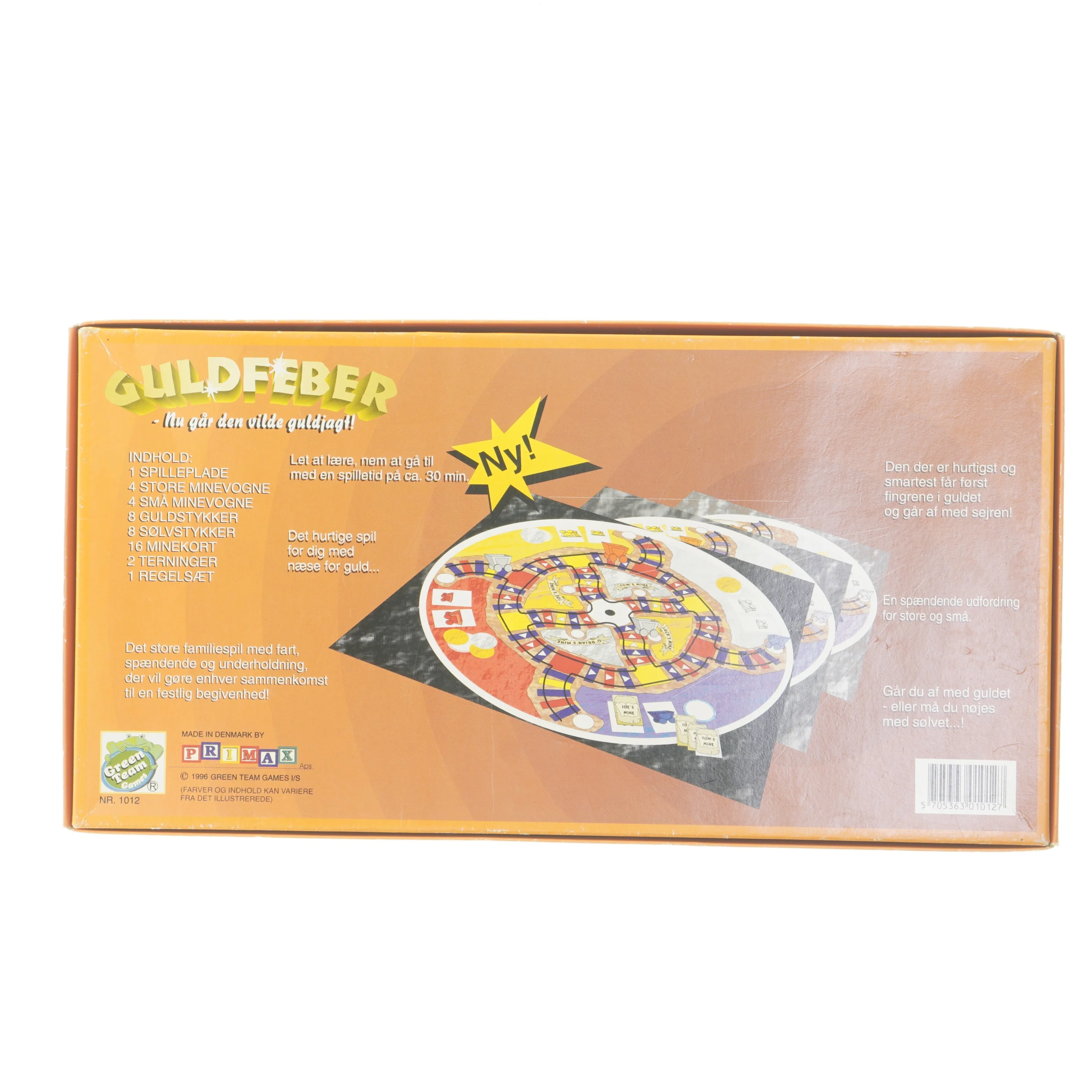 Guldfeber brætspil fra Green Team Games (str. 4x21x42 cm)