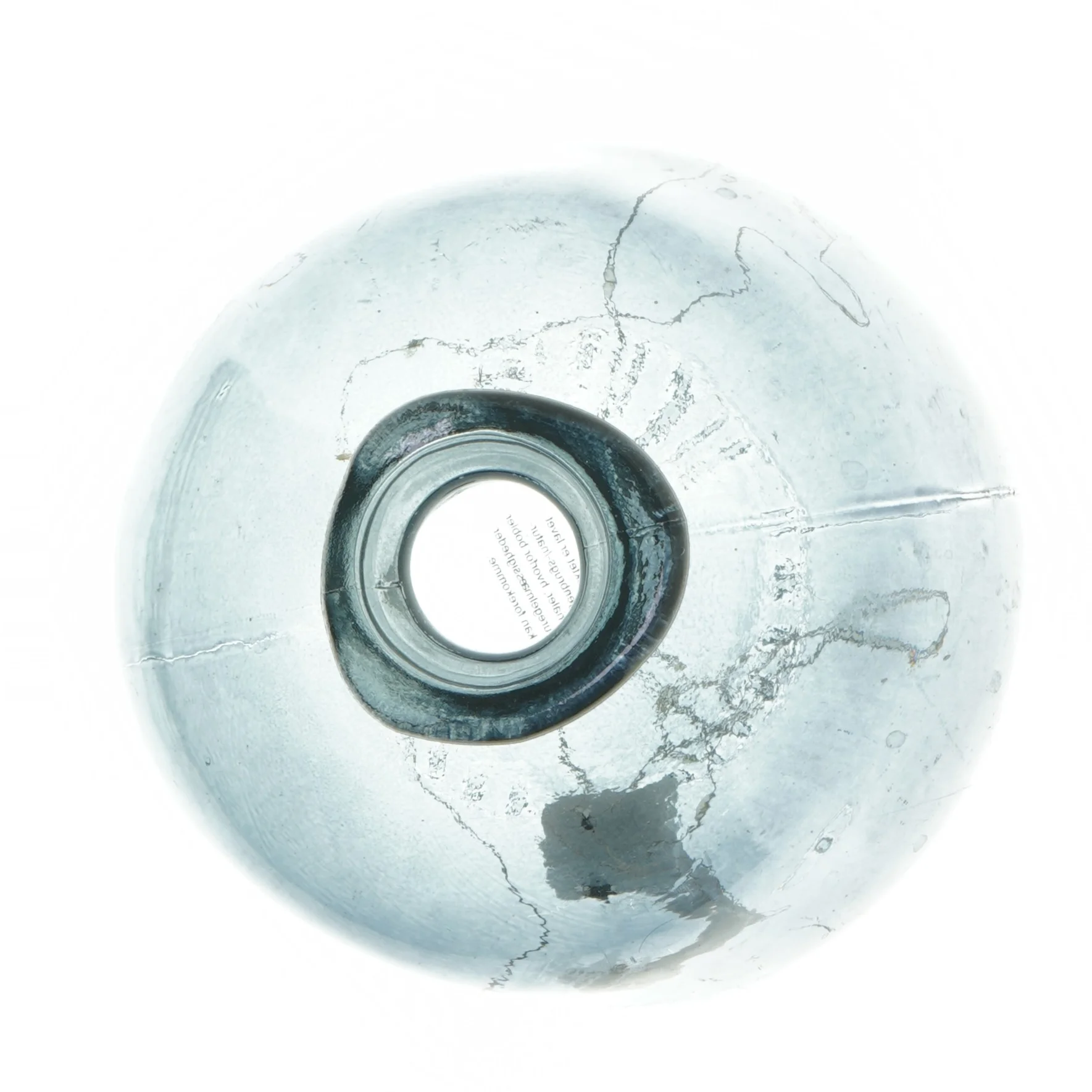 Glasvase med lyskæde (str. 18,5 cm)