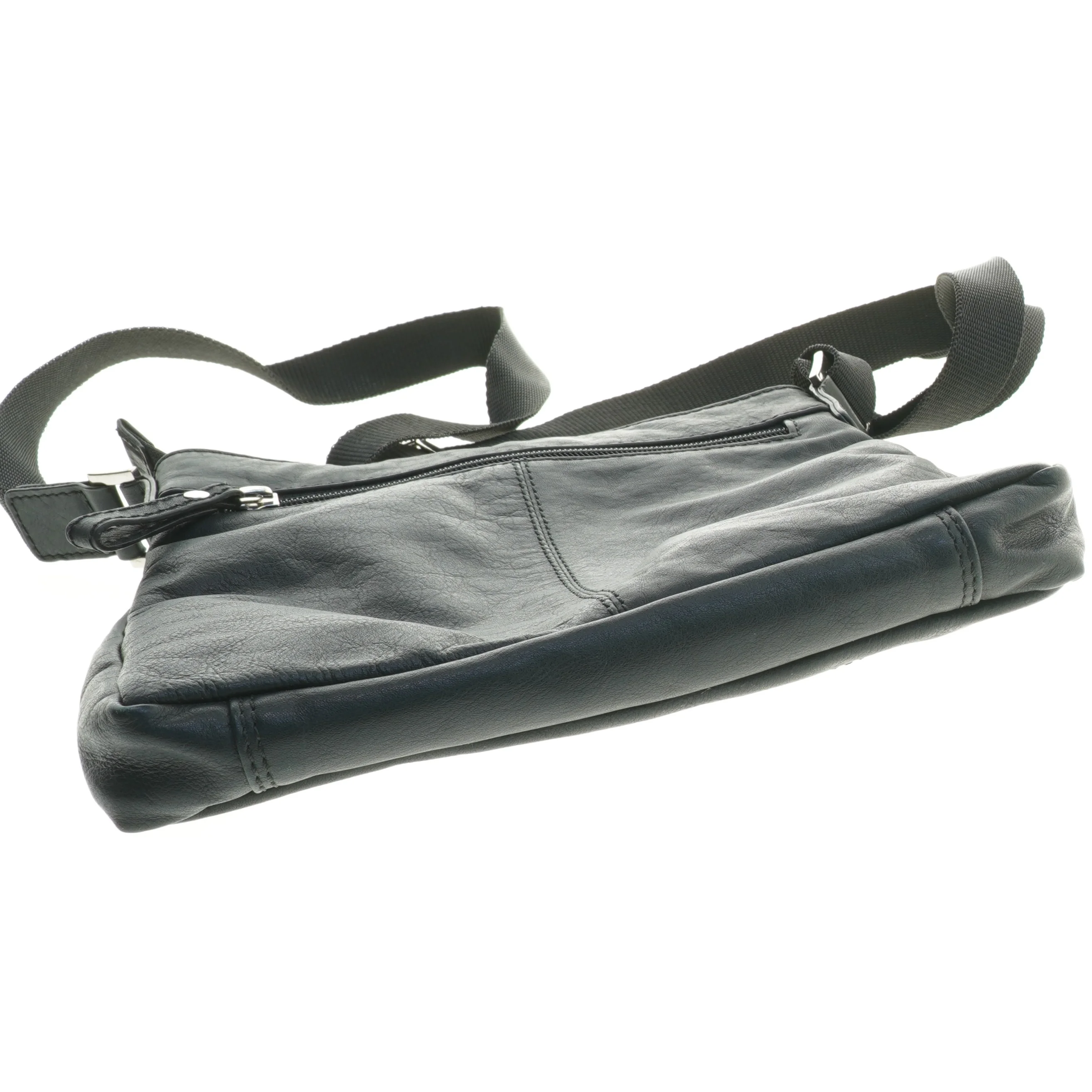 Sort skuldertaske (str. 25x24 cm)