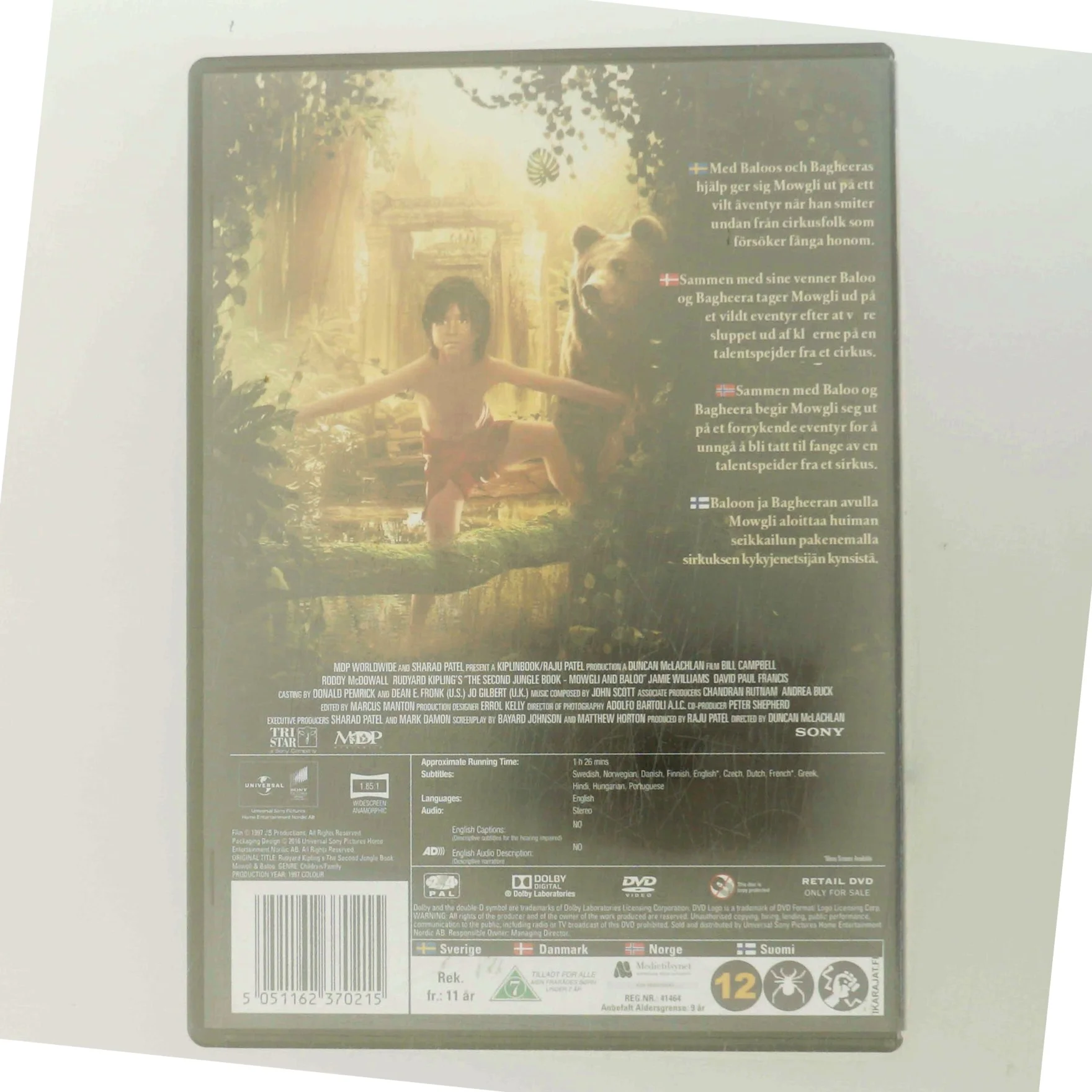 The Jungle Book 2 - Mowgli And Baloo med Jamie Williams (DVD)