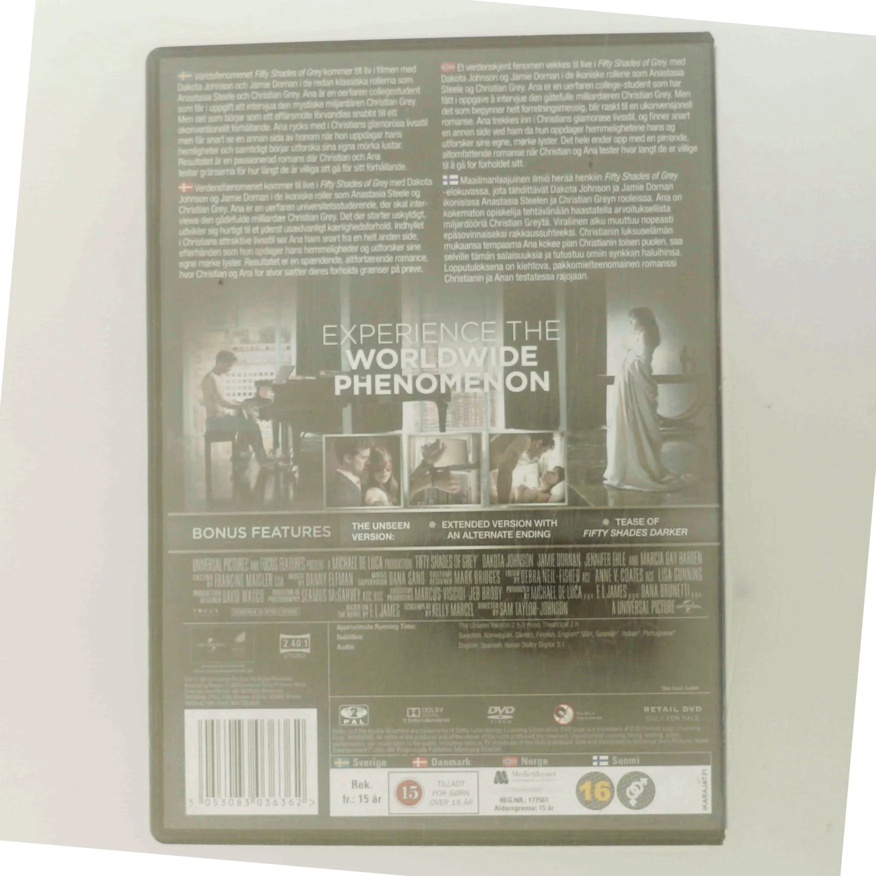 Fifty Shades Of Grey med Dakota Johnson (DVD)