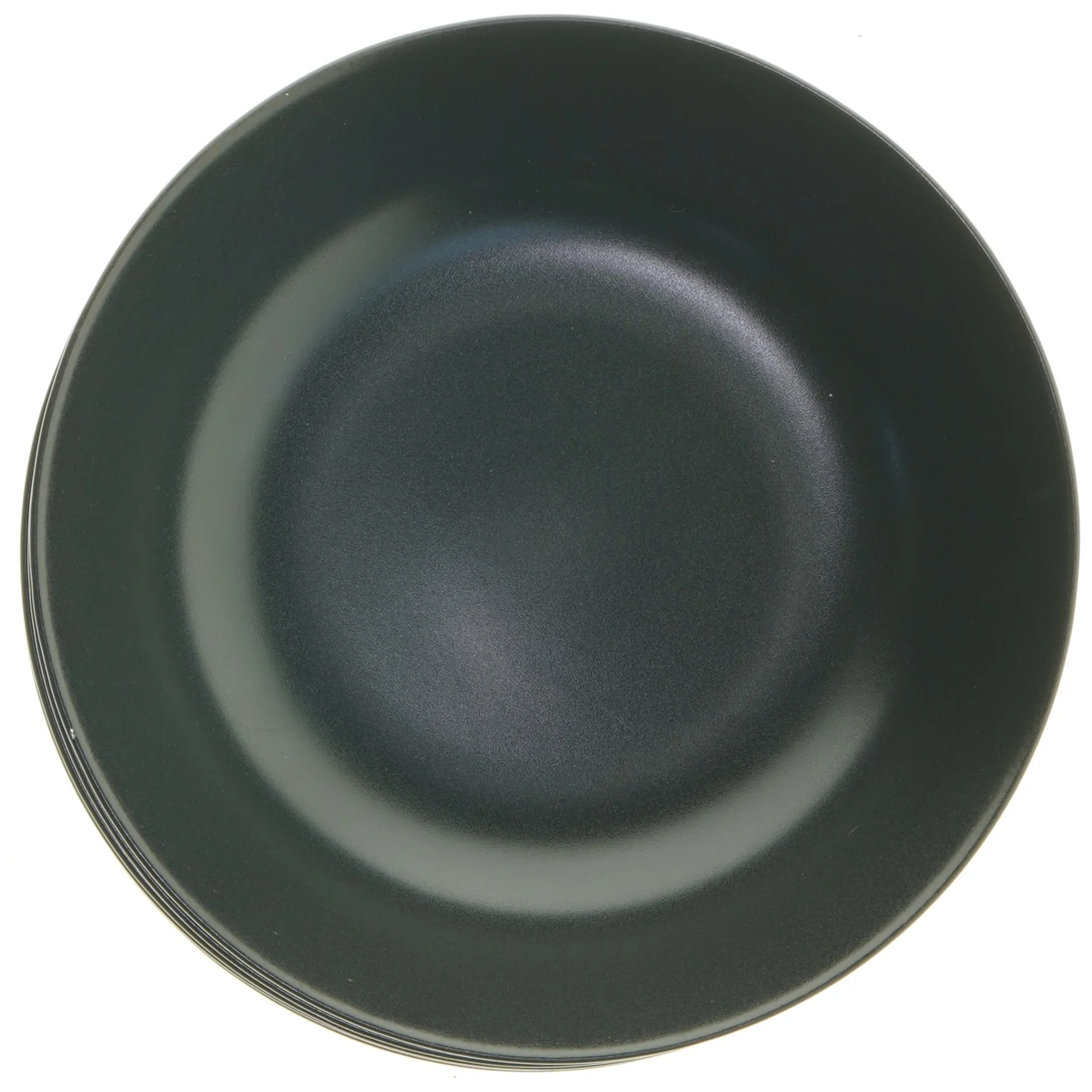 Sæt af sorte dybe tallerkener fra IKEA (str. Ø 22x5 cm)