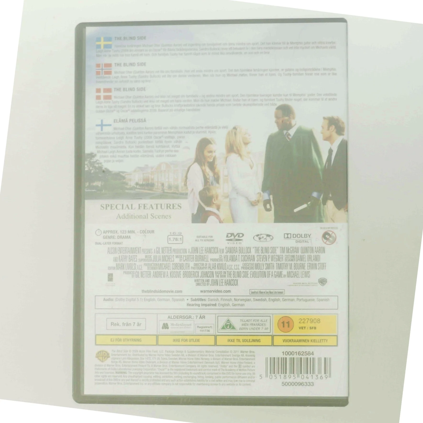 Blind Side, the                                        <span class="label label-blank pull-right" style="margin-right: 3px;">Standard edition</span> med Sandra Bullock (DVD)