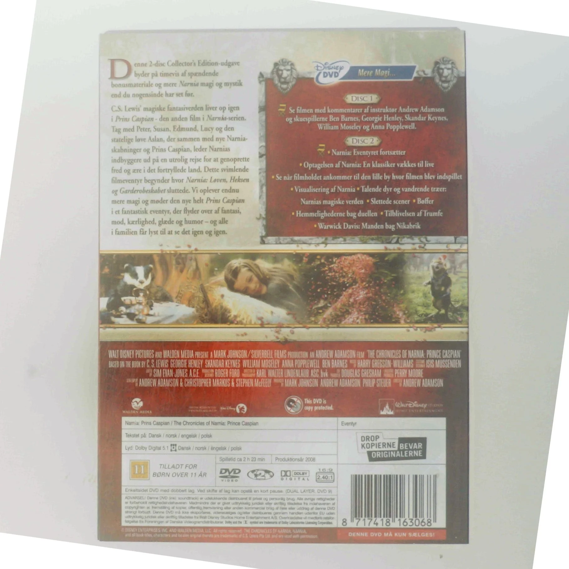 Narnia: Prince Caspian med Ben Barnes (DVD)