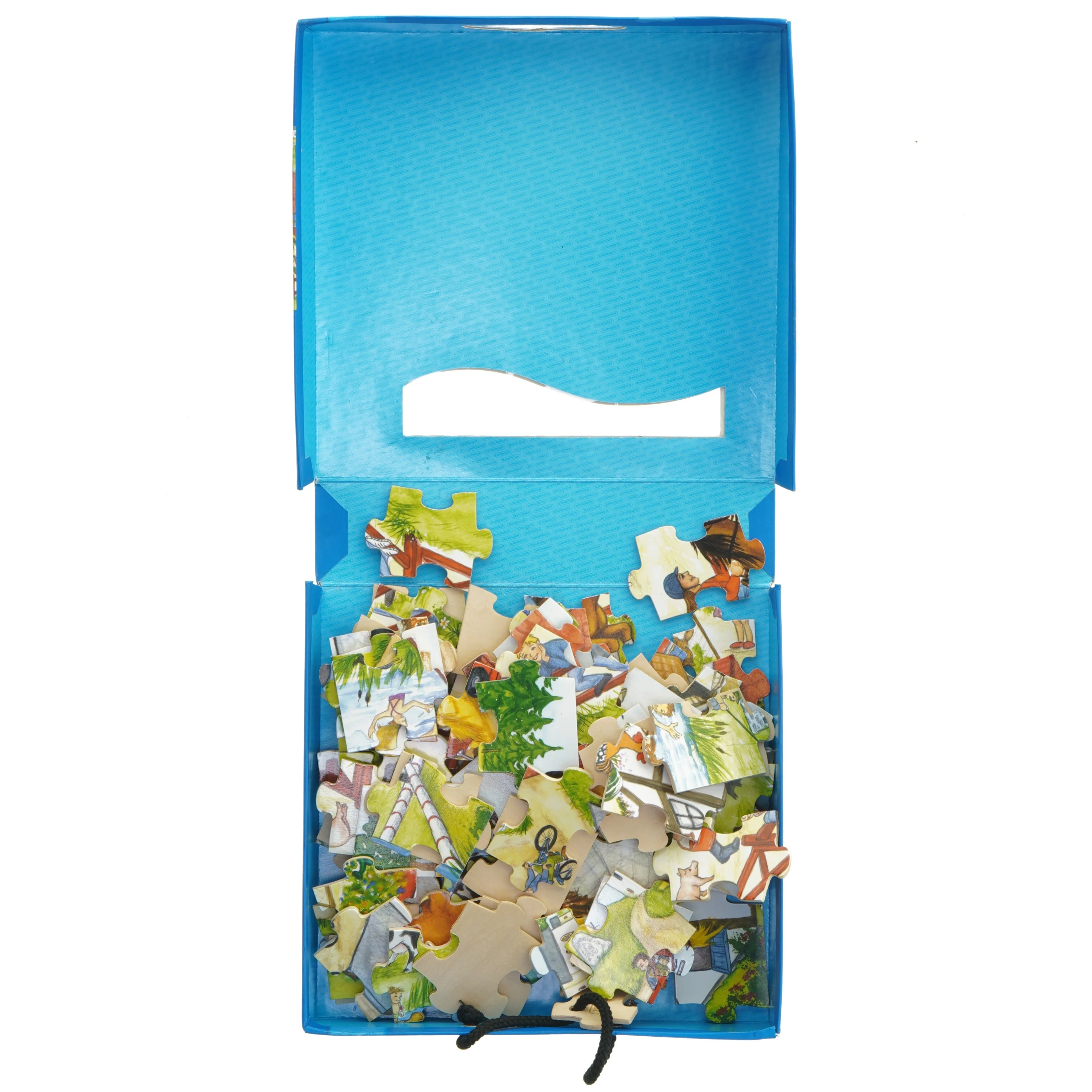 Træpuslespil med 80 brikker fra Kärnan (str. 80 brikker 420x370x3 mm)