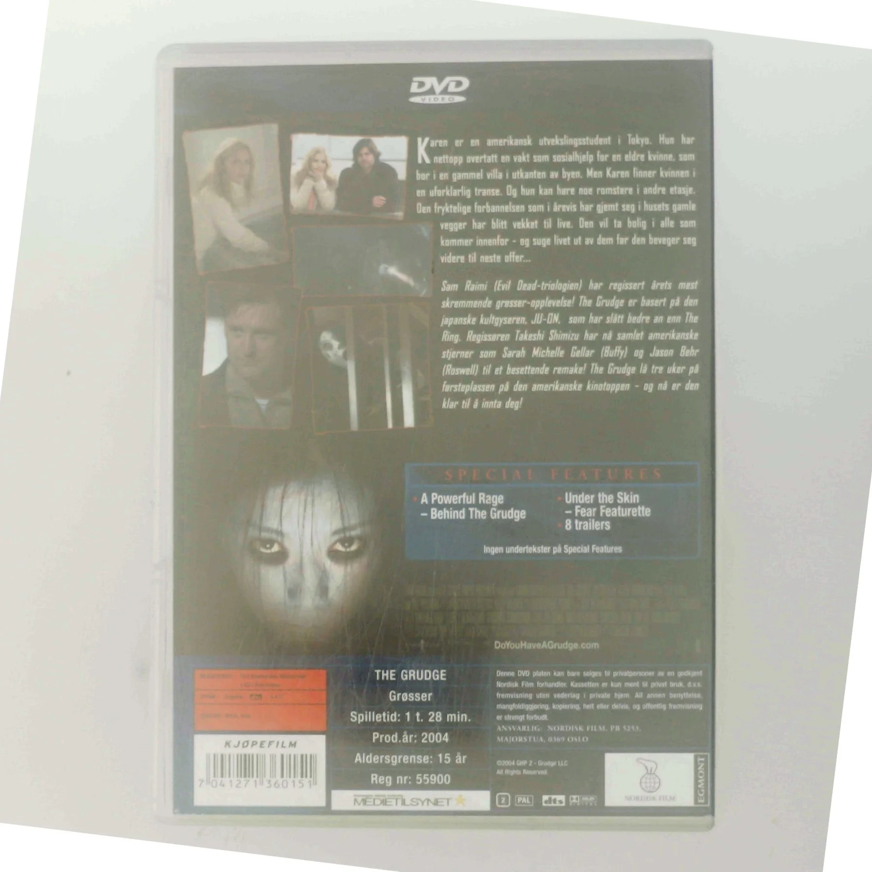 Forbandelsen: The Grudge med Sarah Michelle Gellar (DVD)