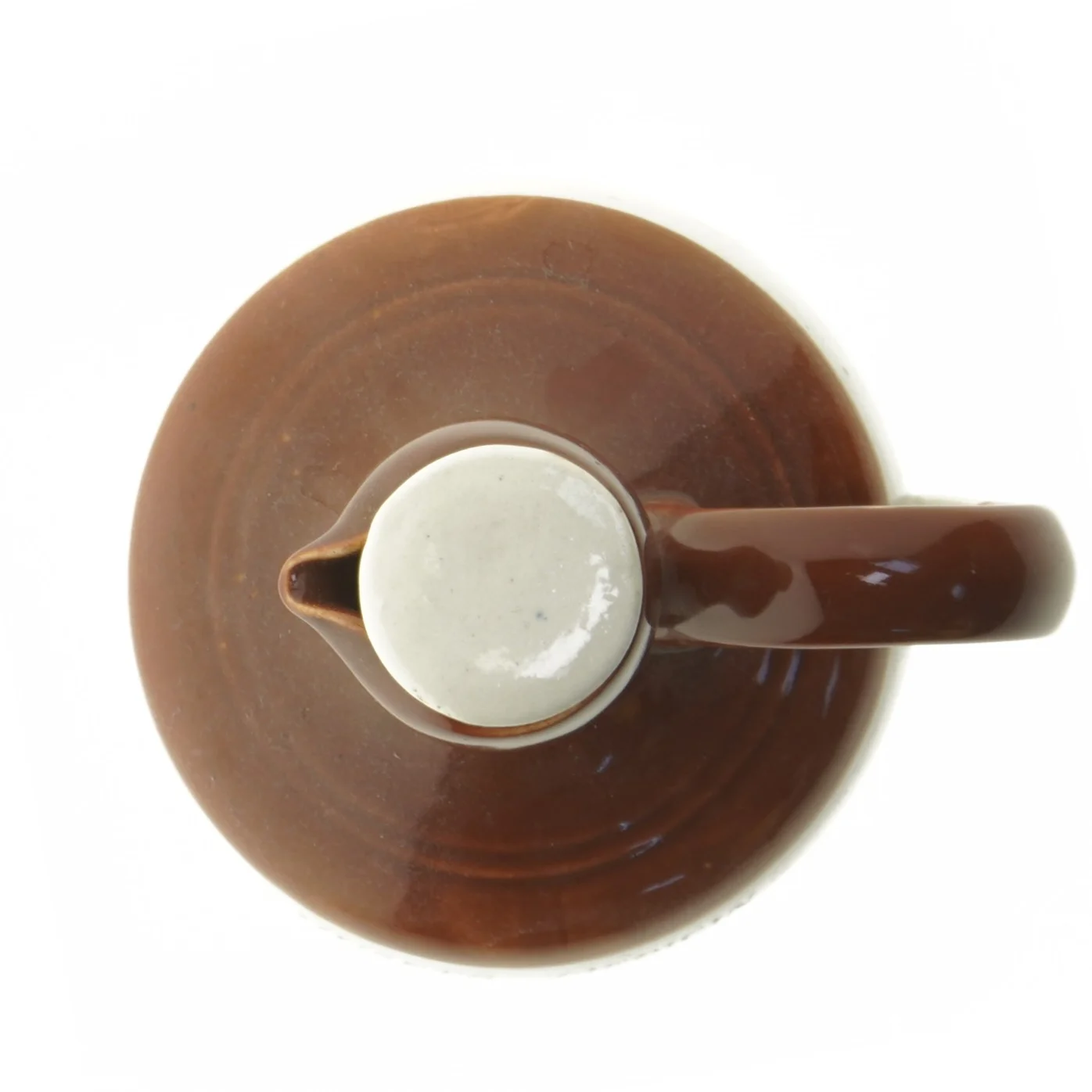 Keramik karaffel med print (str. 20 cm)