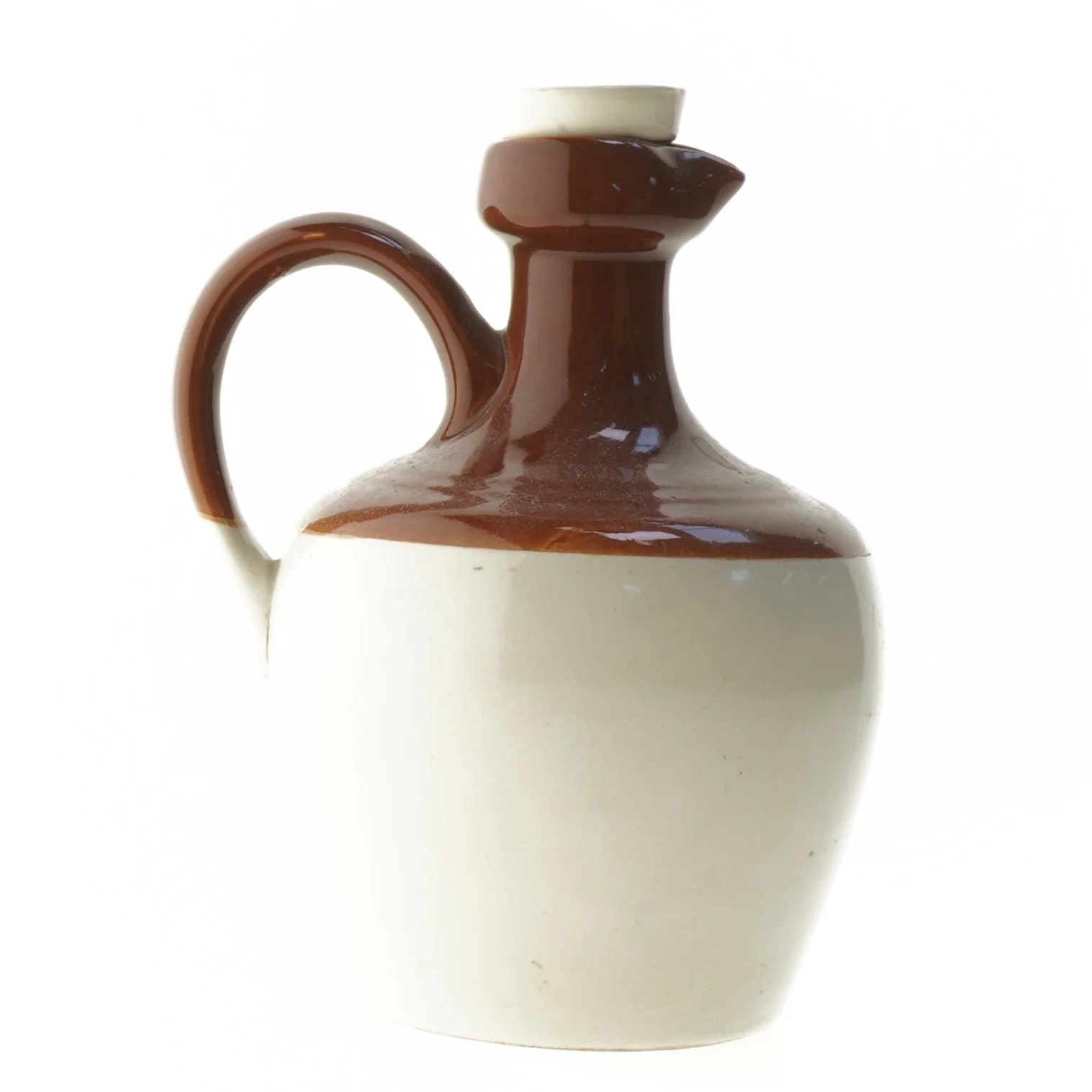 Keramik karaffel med print (str. 20 cm)