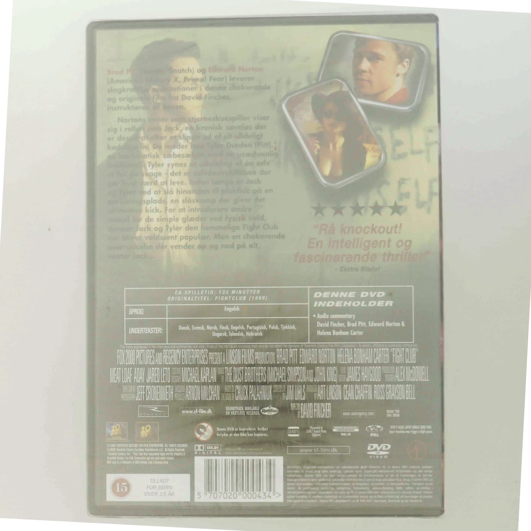 Fight Club med Brad Pitt (DVD)