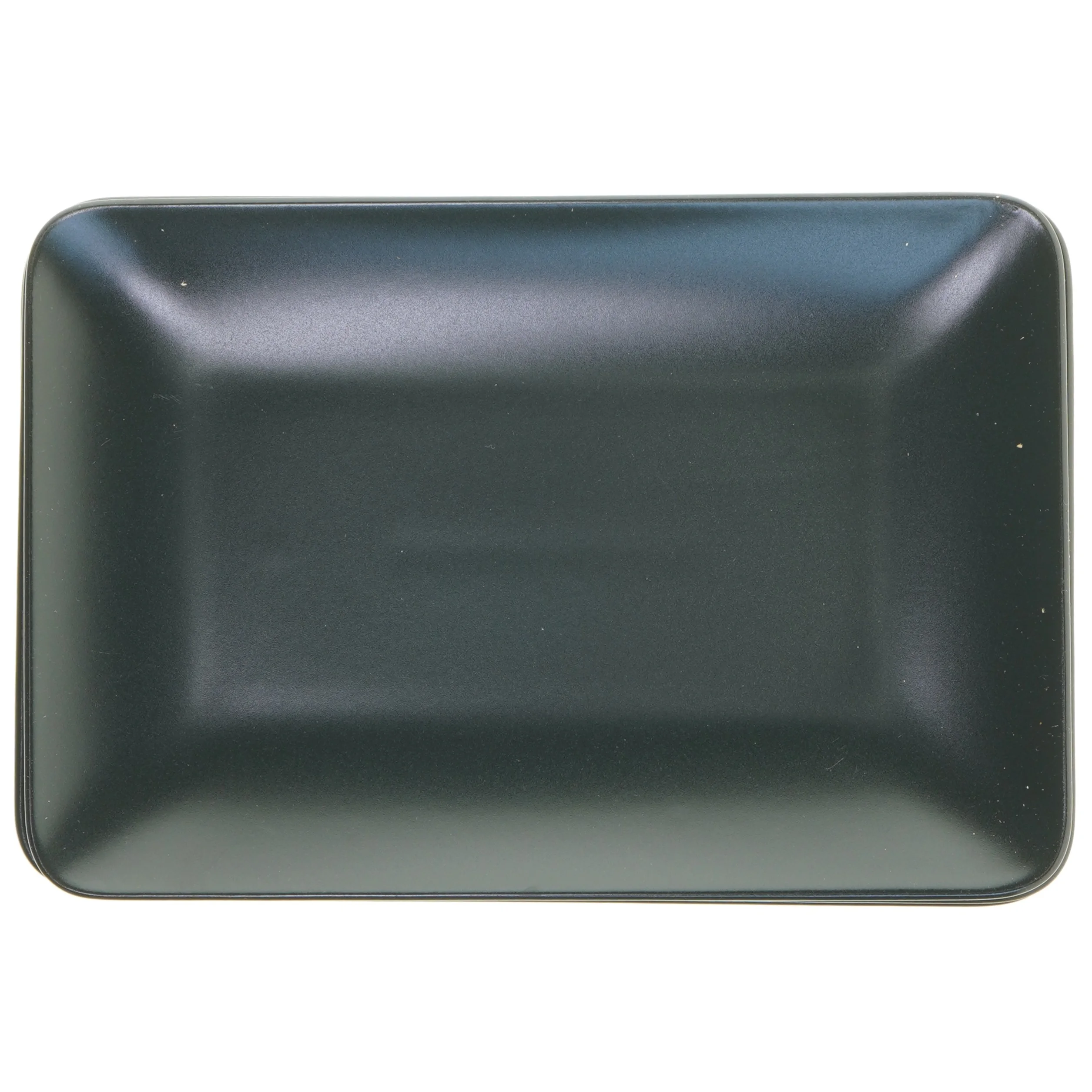 Sorte rektangulære tallerkener, 8 stk. (str. 30x20 cm)