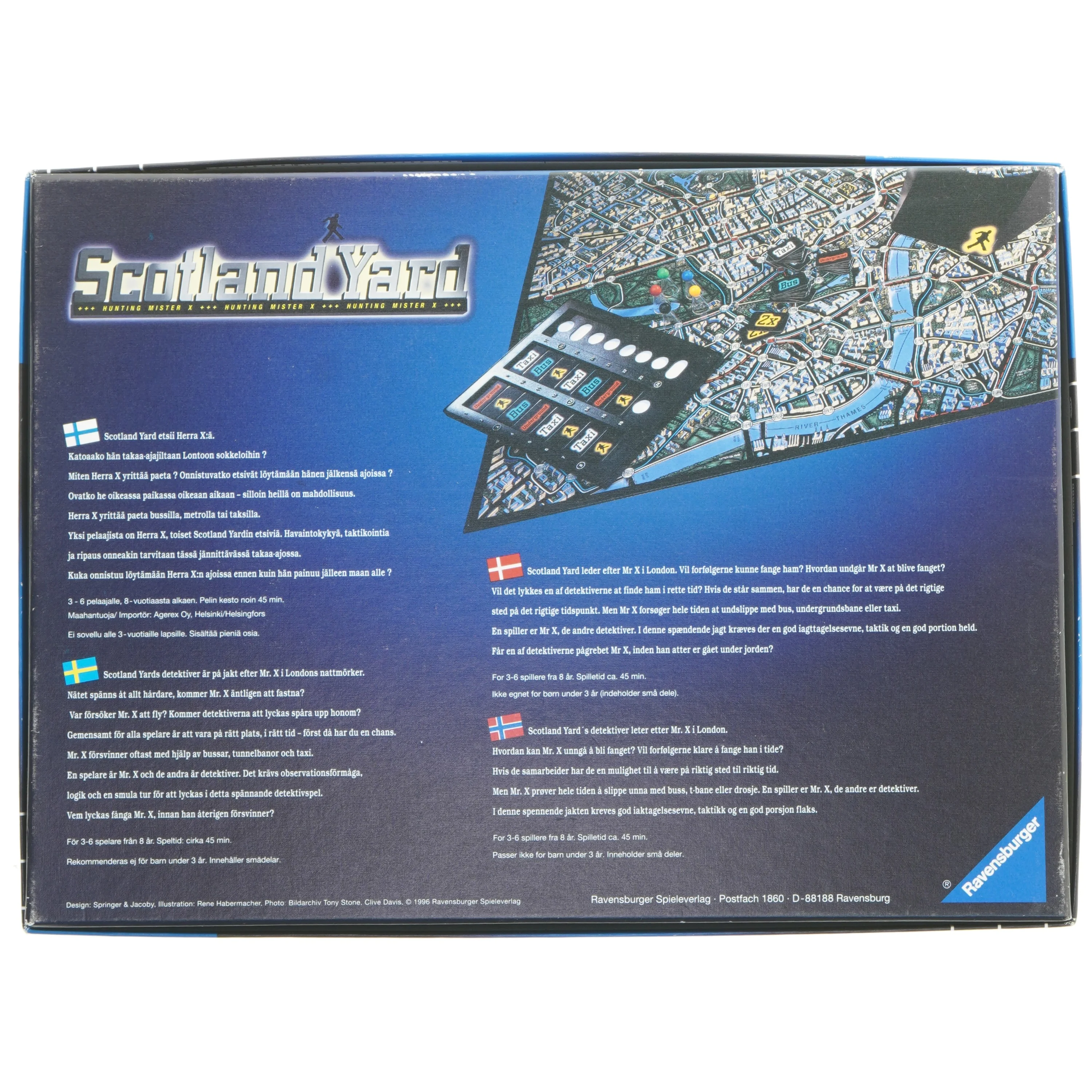Scotland Yard brætspil fra Ravensburger (str. 37x27 cm)
