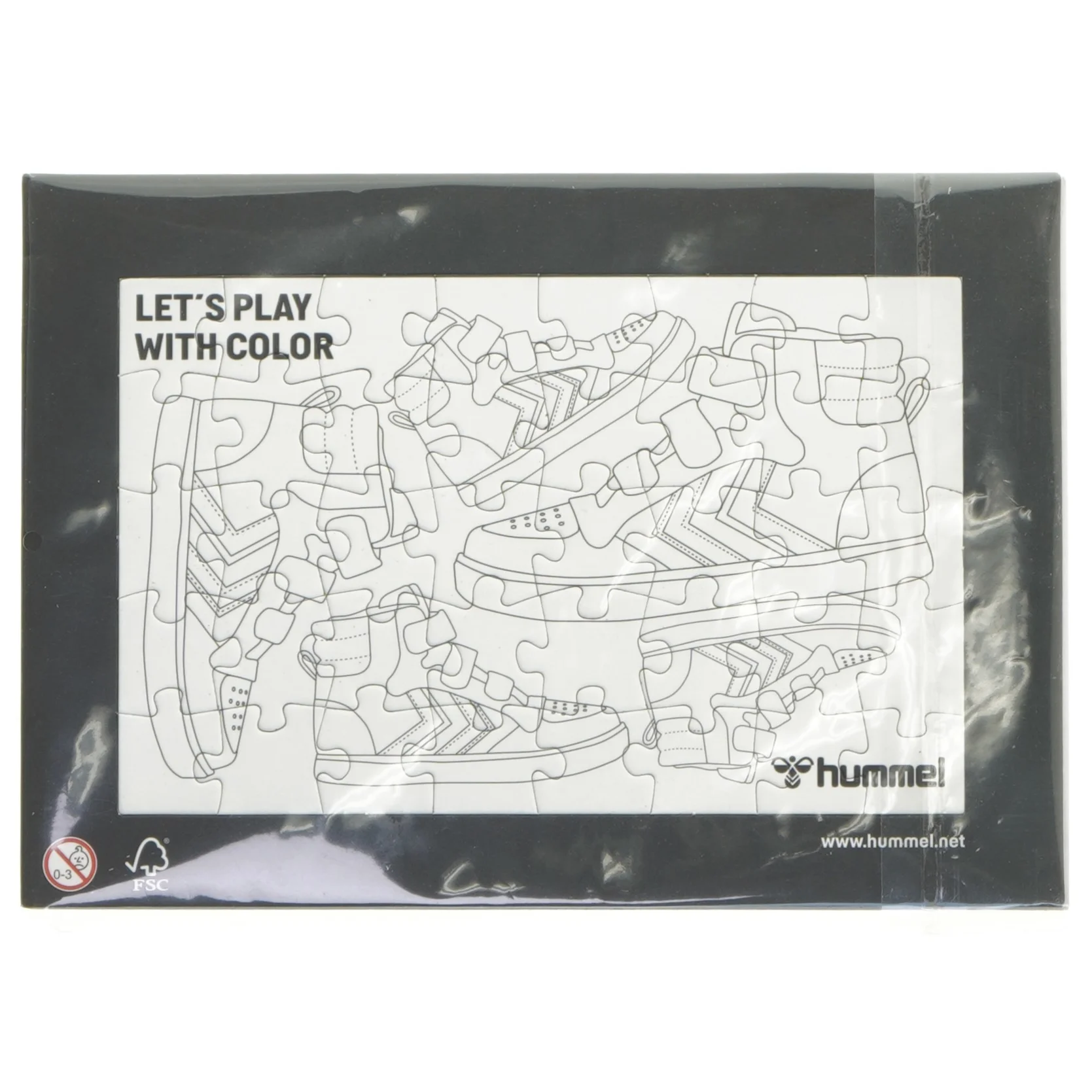 Hummel puslespil med farvelægning fra Hummel (str. 21x14,5 cm)