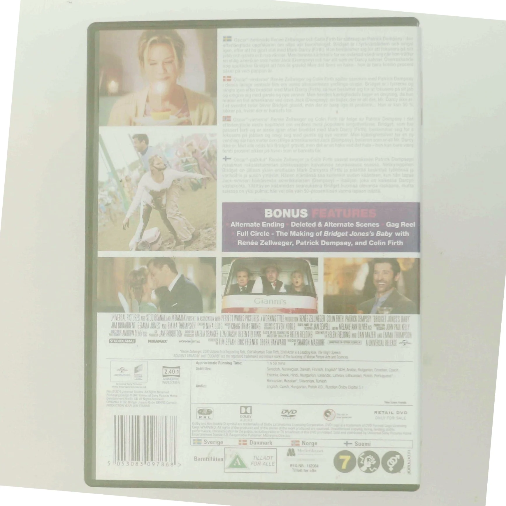 Bridget Jones's Baby med Renée Zellweger (DVD)