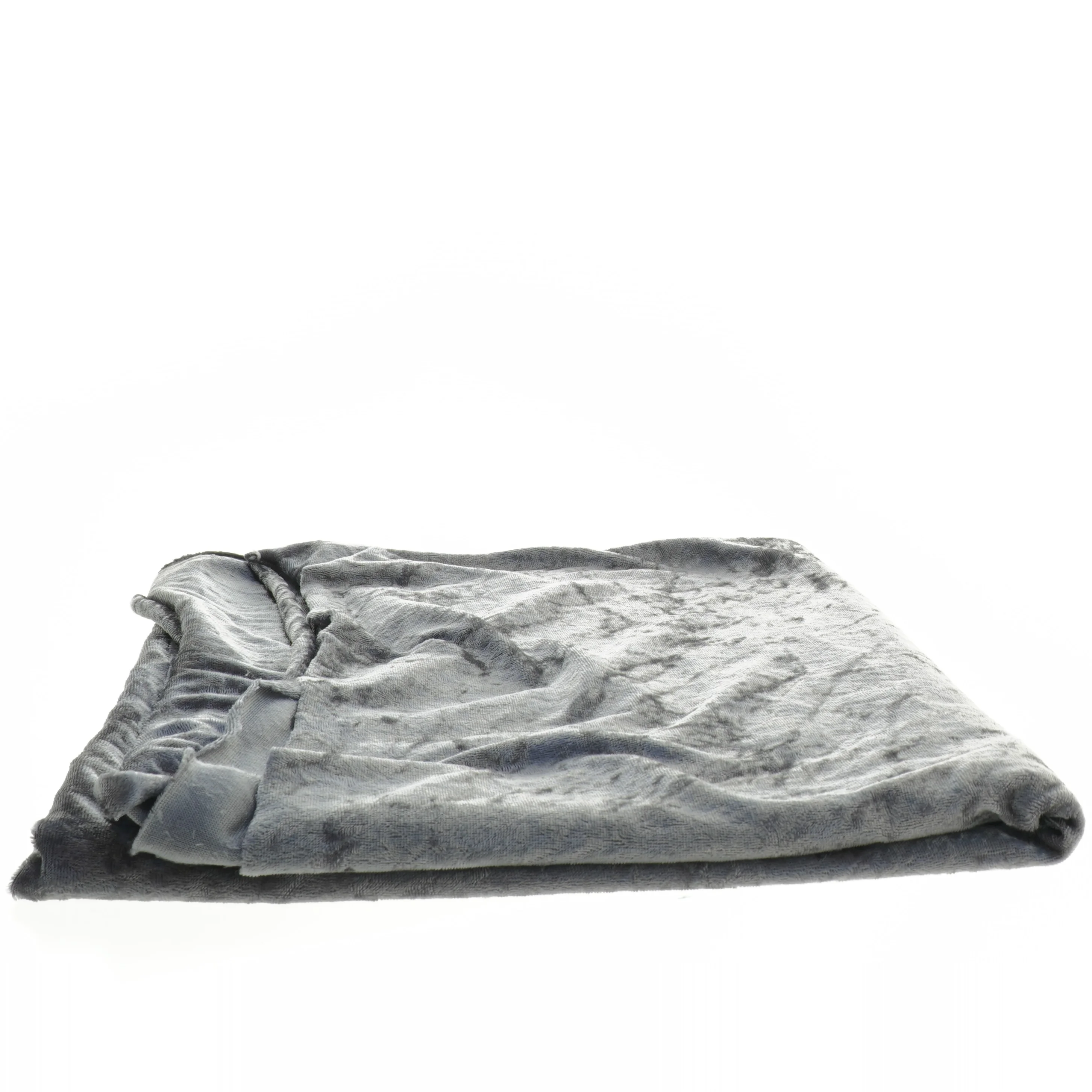 Grå velour dug(str. 156x110 cm)