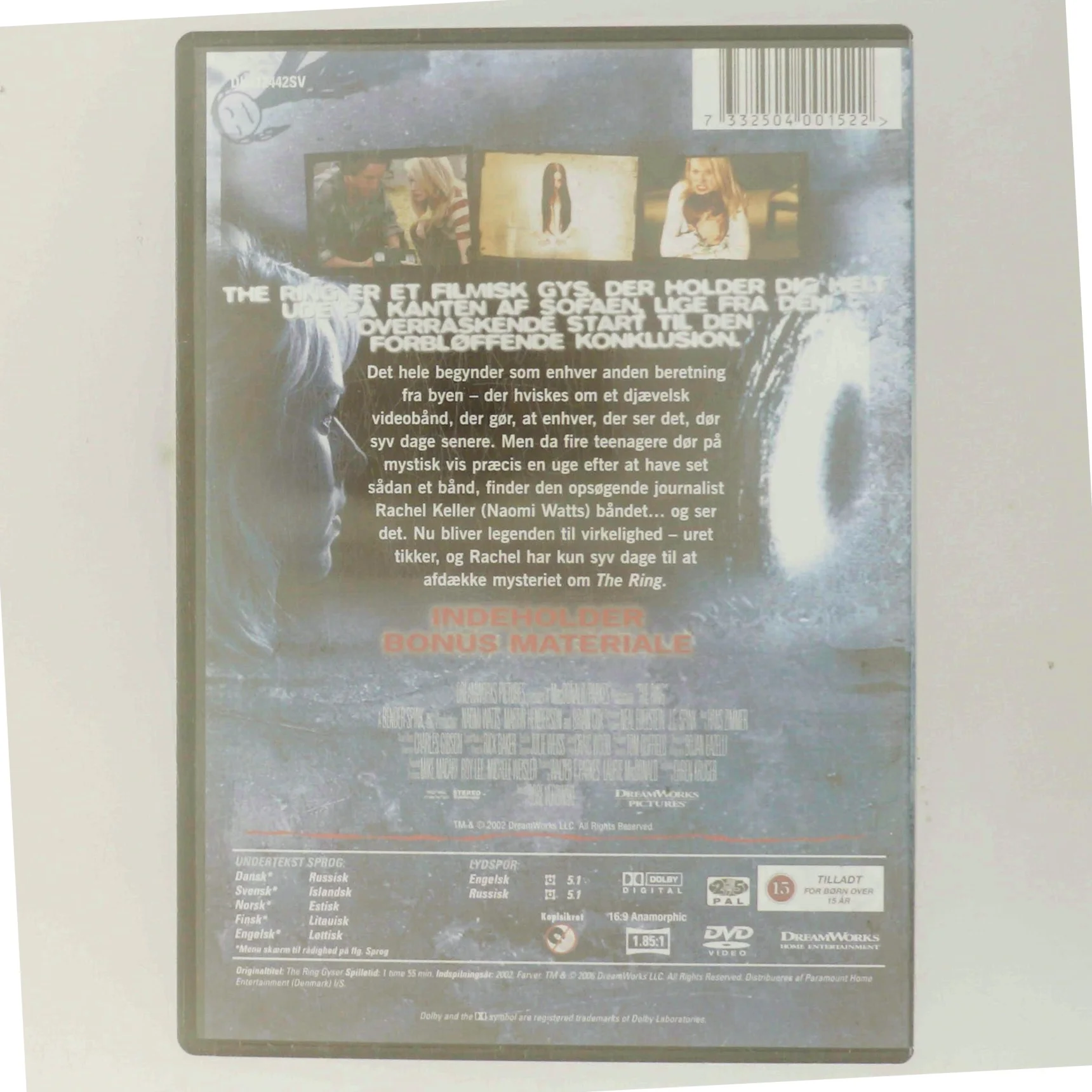 Ring, the med Naomi Watts (DVD)